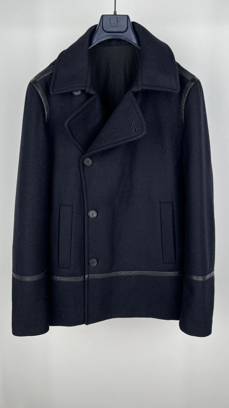 Allsaints Allsaints Salter Pea Coat Double Wool Size US L / EU 52-54 / 3 - 7 Thumbnail