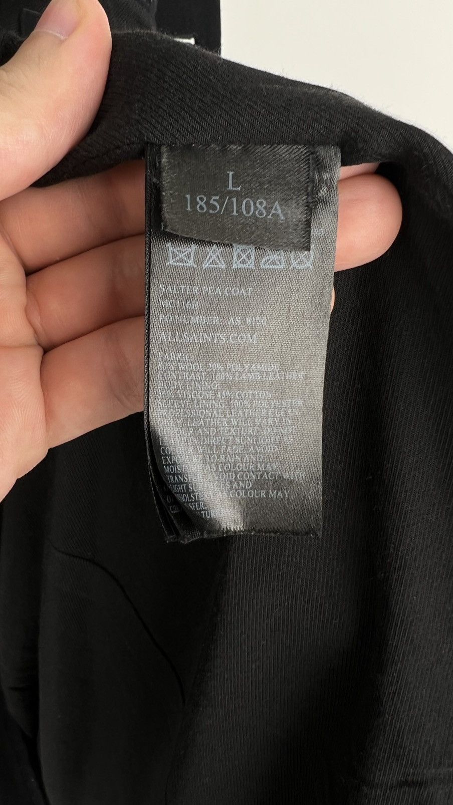 Allsaints Allsaints Salter Pea Coat Double Wool Size US L / EU 52-54 / 3 - 14 Thumbnail