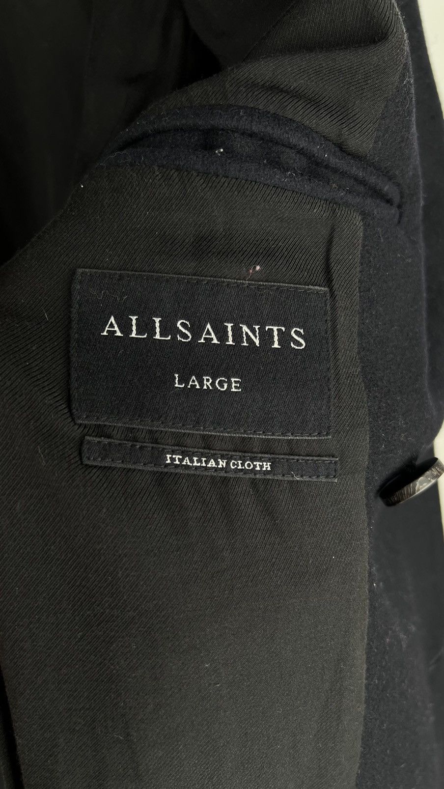 Allsaints Allsaints Salter Pea Coat Double Wool Size US L / EU 52-54 / 3 - 13 Thumbnail