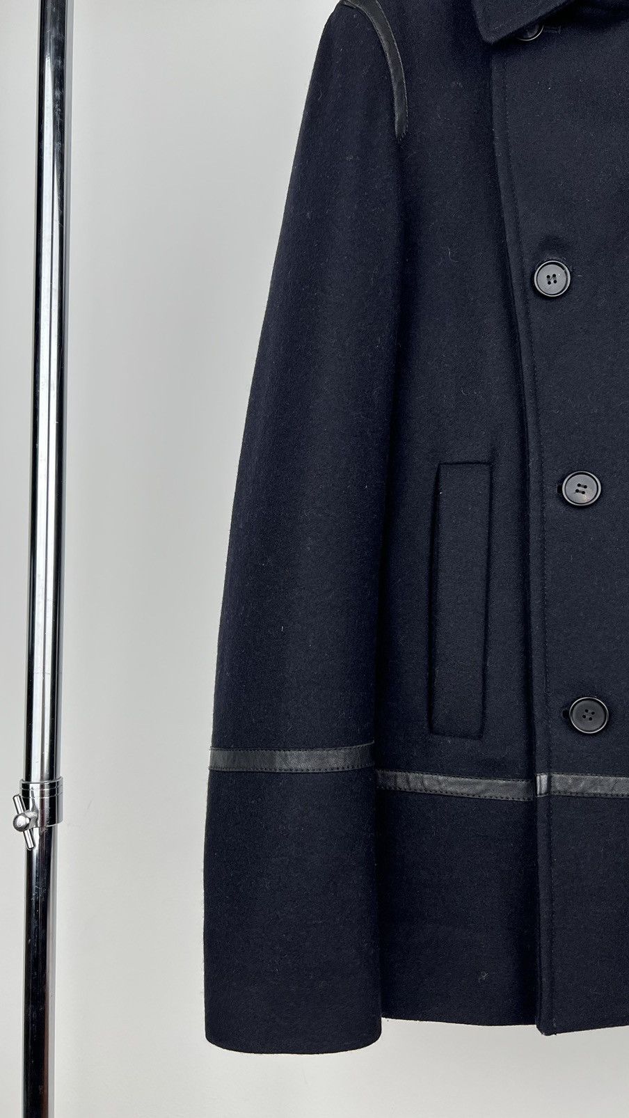 Allsaints Allsaints Salter Pea Coat Double Wool Size US L / EU 52-54 / 3 - 8 Thumbnail
