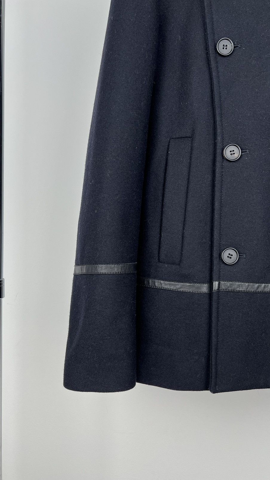 Allsaints Allsaints Salter Pea Coat Double Wool Size US L / EU 52-54 / 3 - 5 Thumbnail