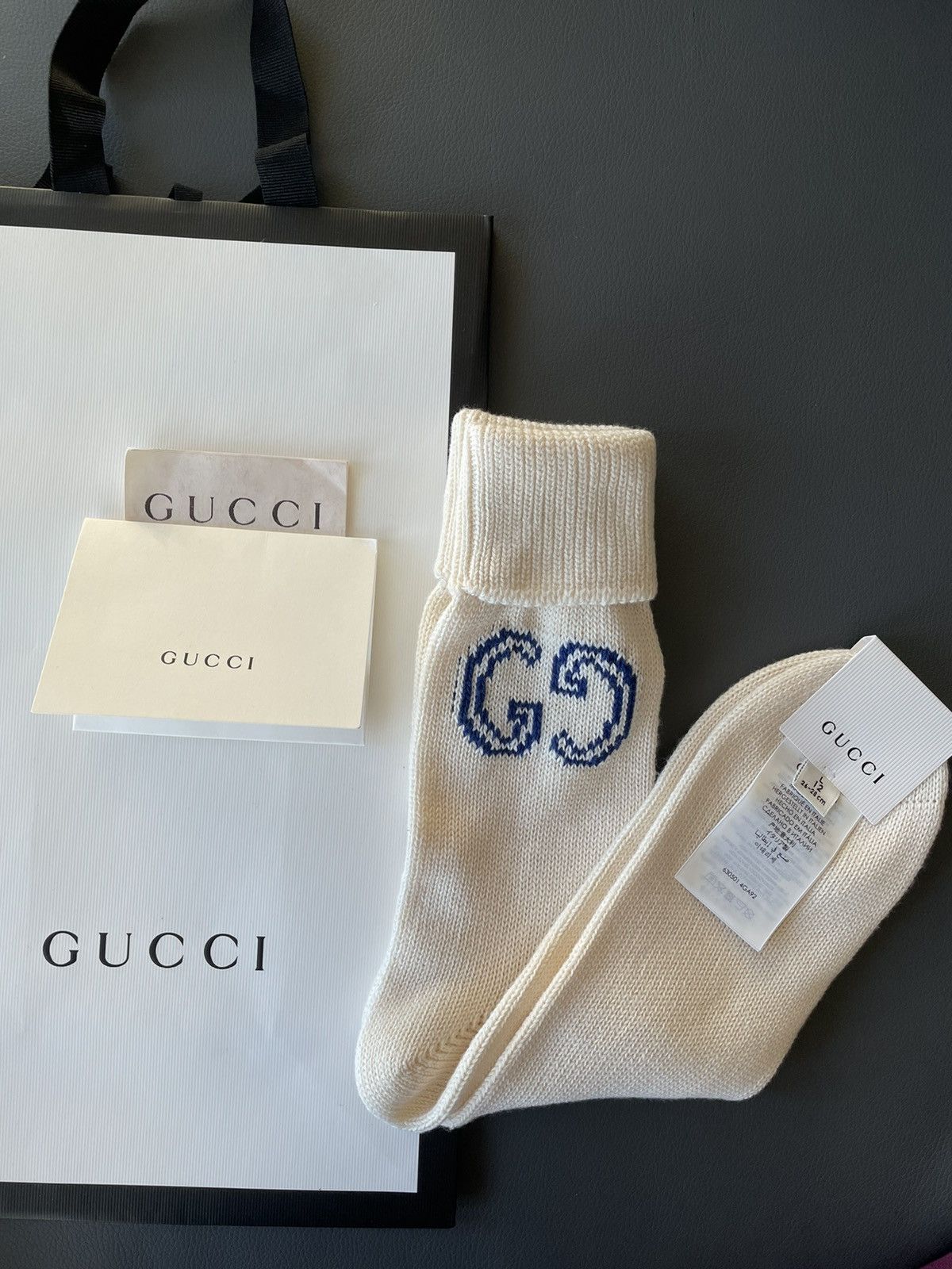 Gucci Iconic Limited Edition Rare Brand New GG Logo Socks Size ONE SIZE - 1 Thumbnail