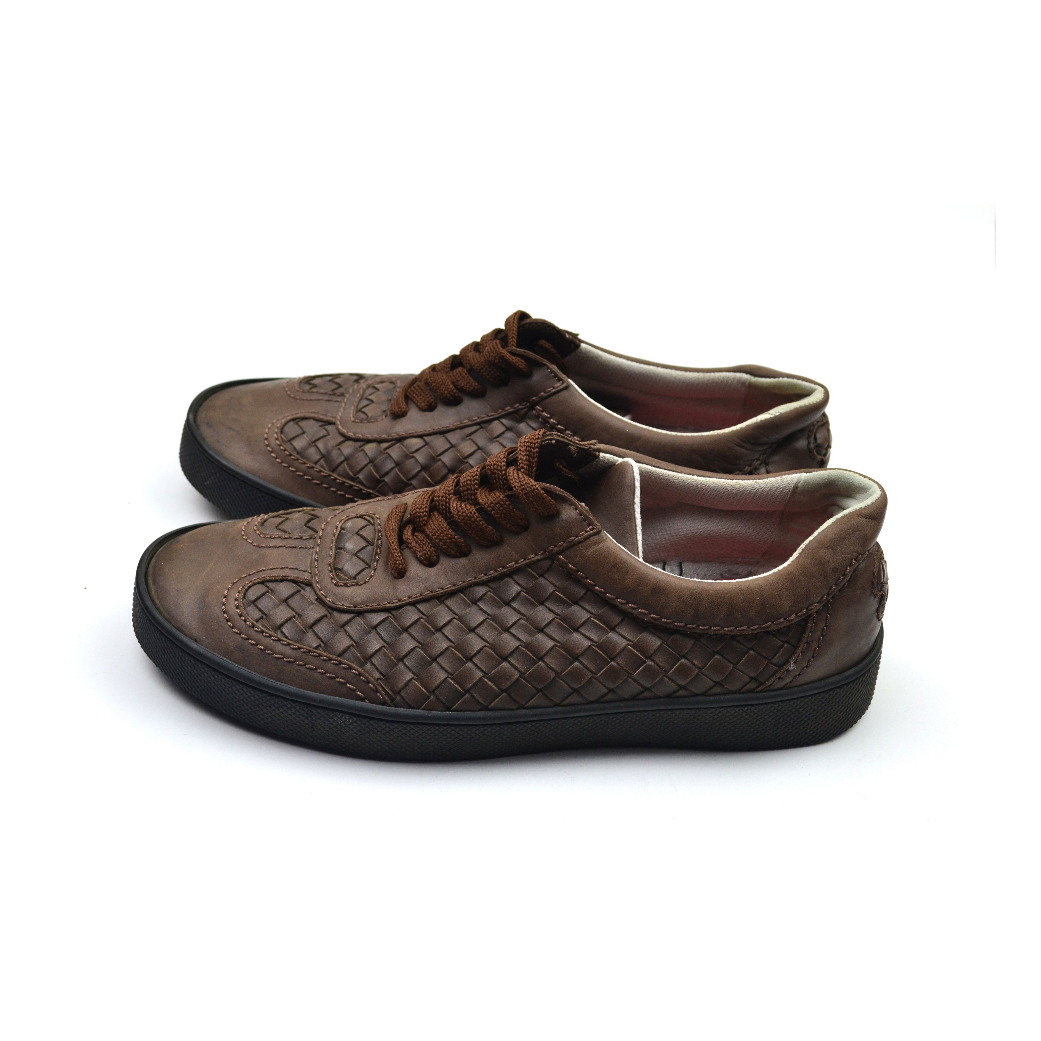 Bottega Veneta Bottega Veneta Sneakers Brown Shoes Black Lace Up Size US 7 / EU 40 - 2 Thumbnail