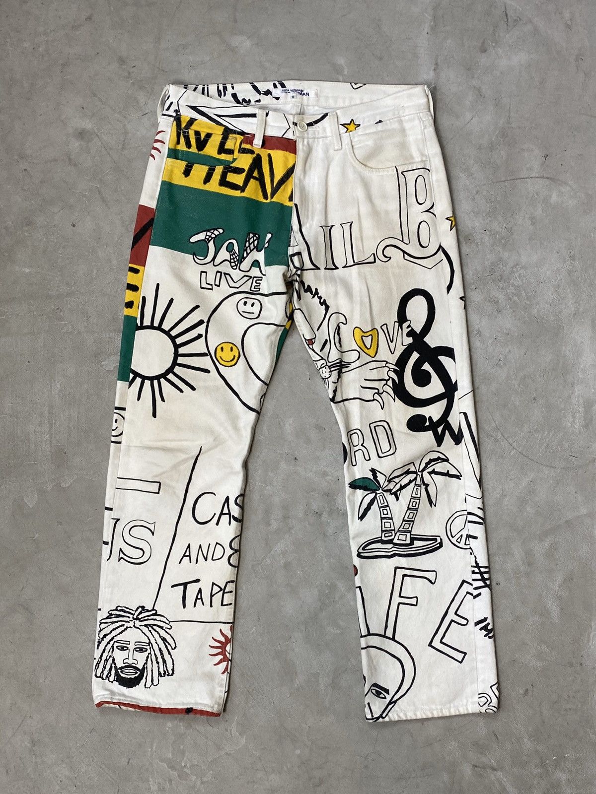 Comme des Garcons AD2002 Junya Watanabe “Bob Marley” Pants Size US 32 / EU 48 - 1 Thumbnail