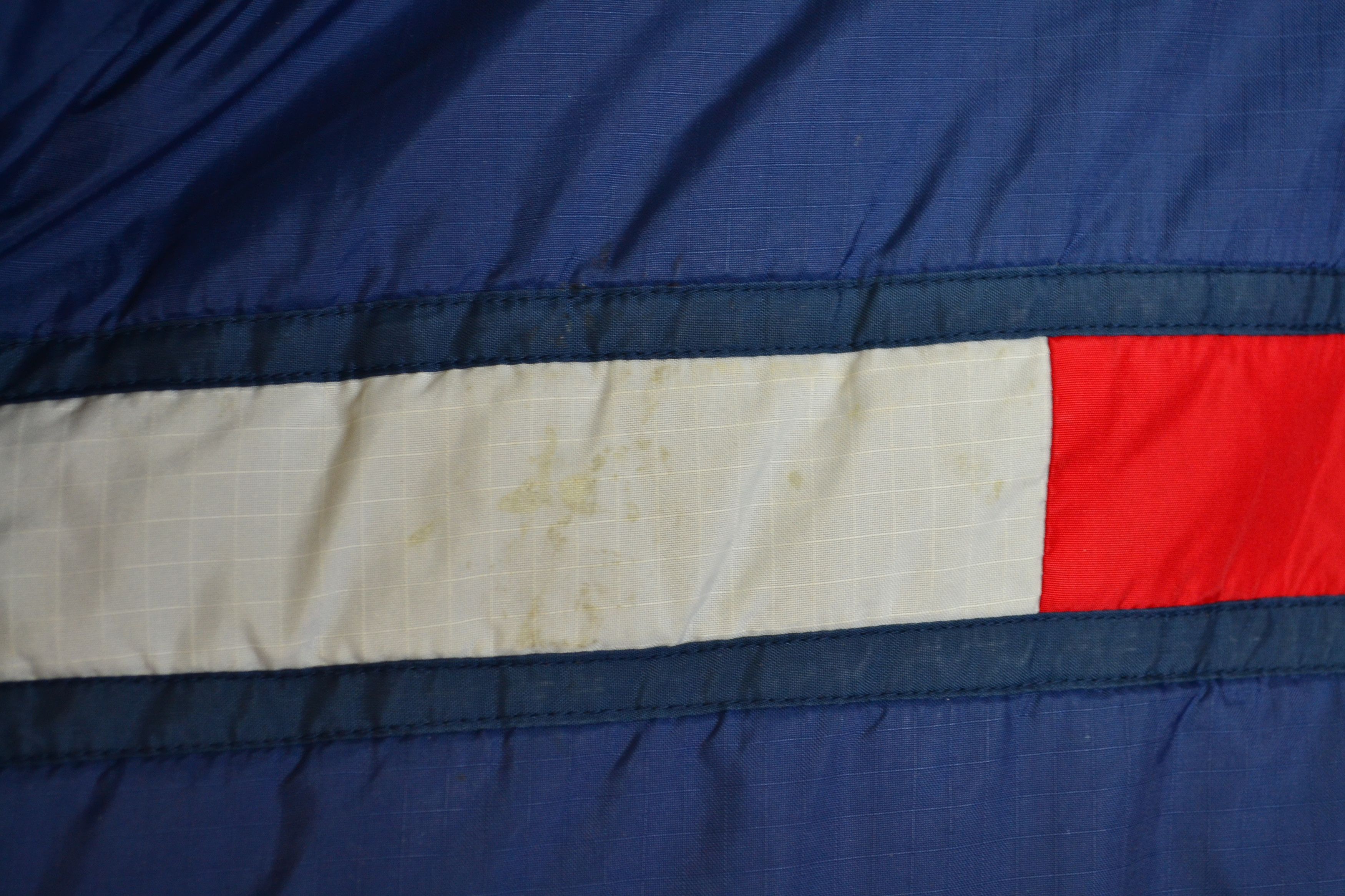 Tommy Hilfiger 🔴 Tommy Hilfiger Jacket Warm Coat Oversize Big Logo White Size US XL / EU 56 / 4 - 8 Thumbnail