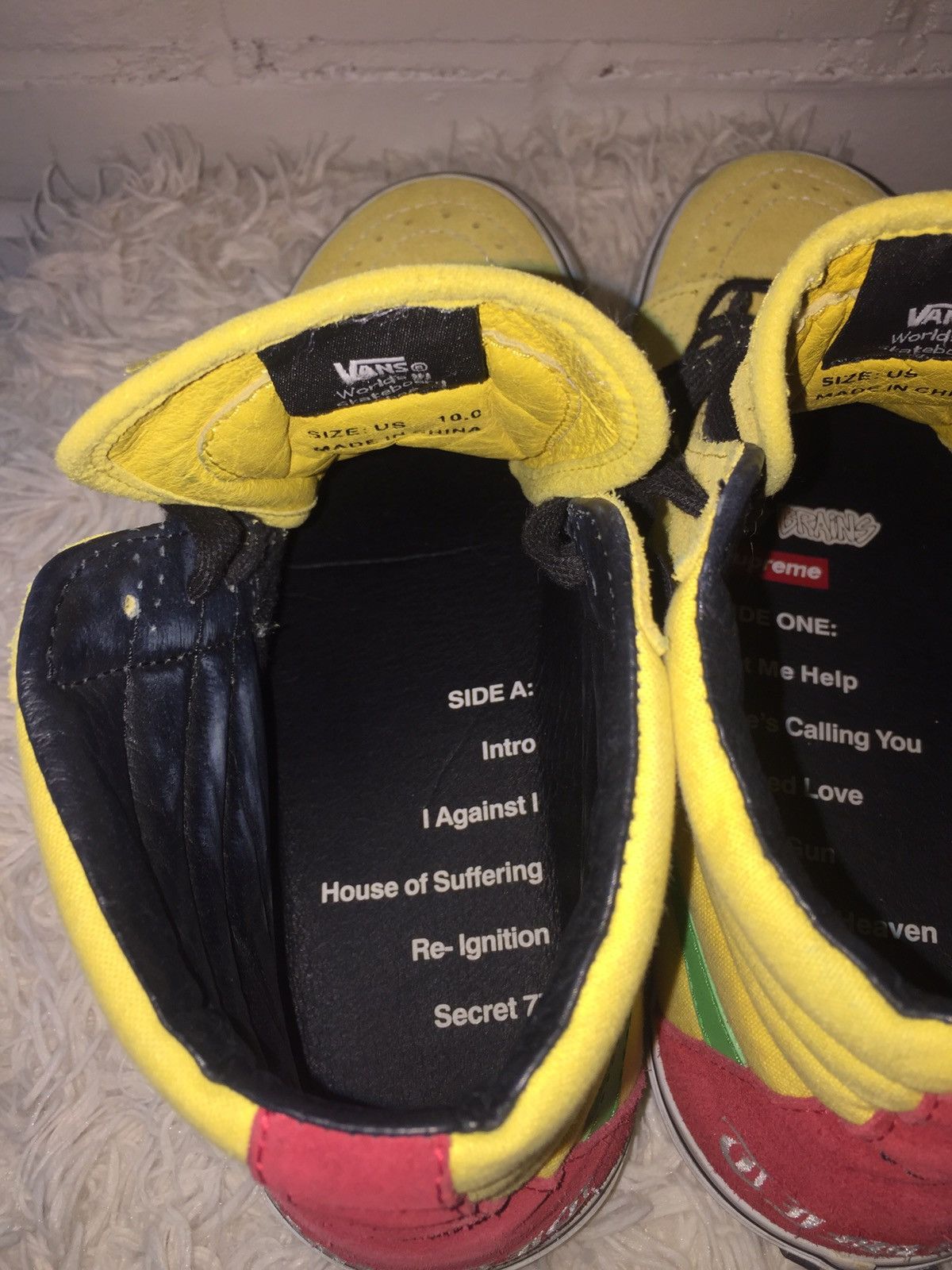 Supreme * Grail * 2008 Supreme X Bad Brains Vans Size US 10 / EU 43 - 10 Thumbnail