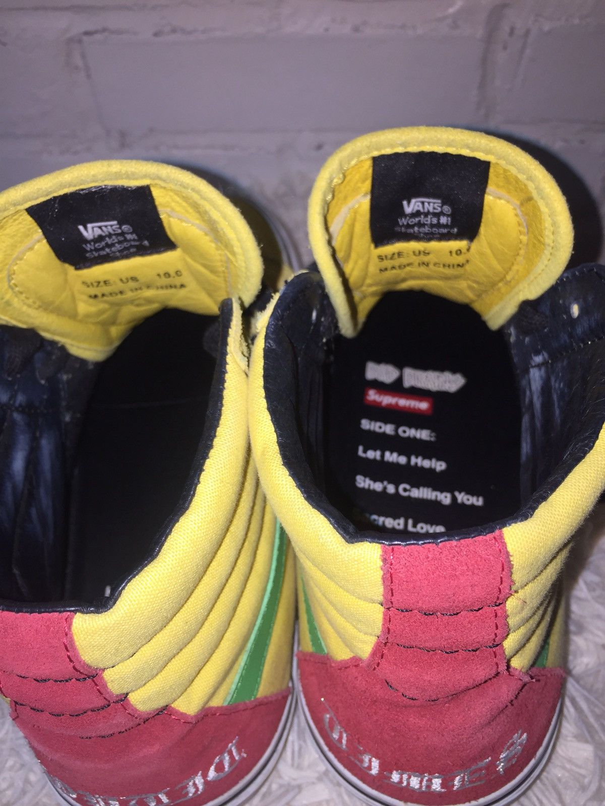 Supreme * Grail * 2008 Supreme X Bad Brains Vans Size US 10 / EU 43 - 9 Thumbnail