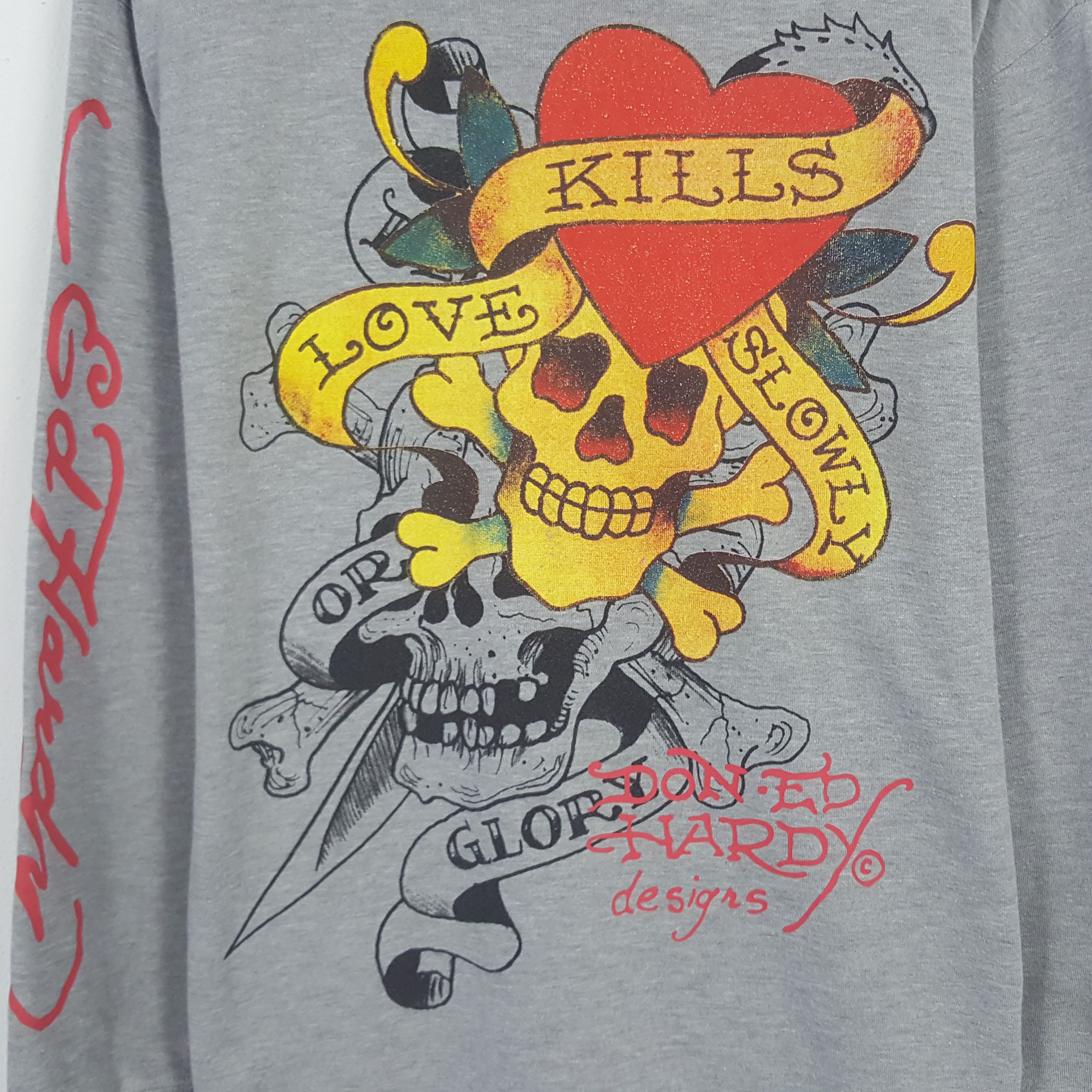 Christian Audigier × Ed Hardy × Vintage Ed Hardy x Christian Audigier Skull Zipper Jacket Hoodies Size US L / EU 52-54 / 3 - 4 Thumbnail