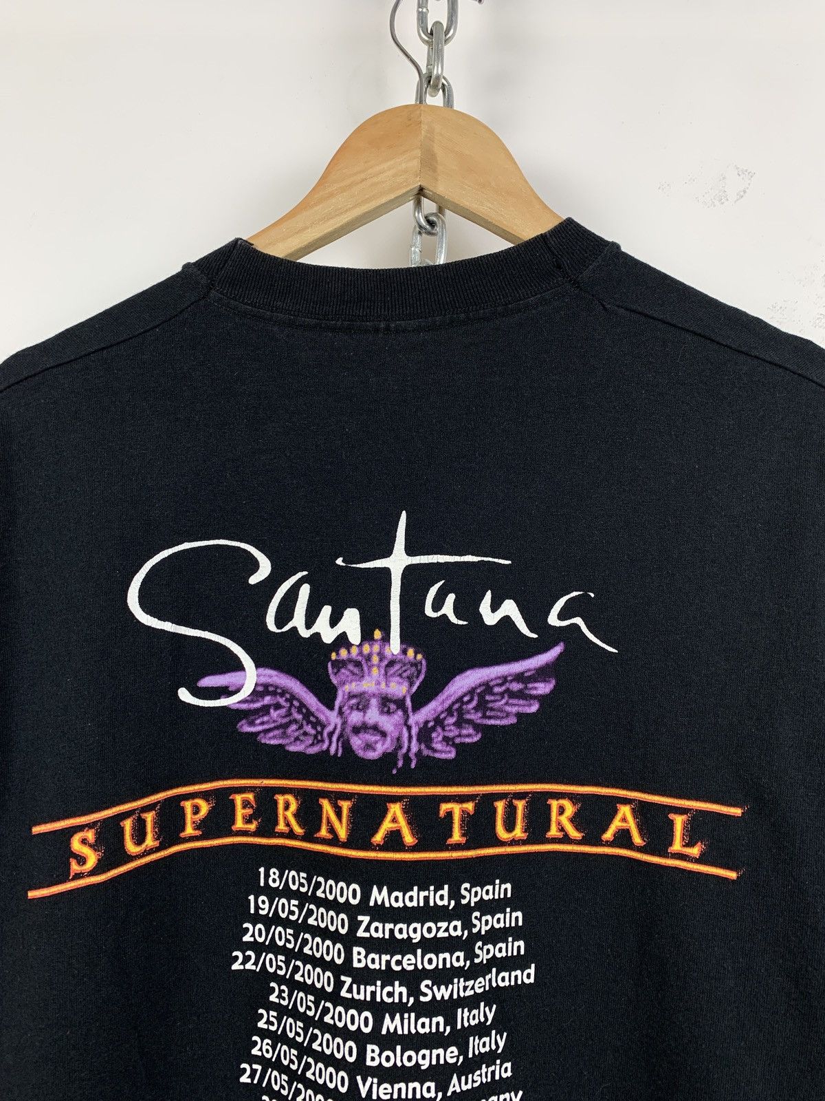 Band Tees 1999 Vintage Carlos Santana Supernatural Tour T-Shirt Size US M / EU 48-50 / 2 - 8 Thumbnail