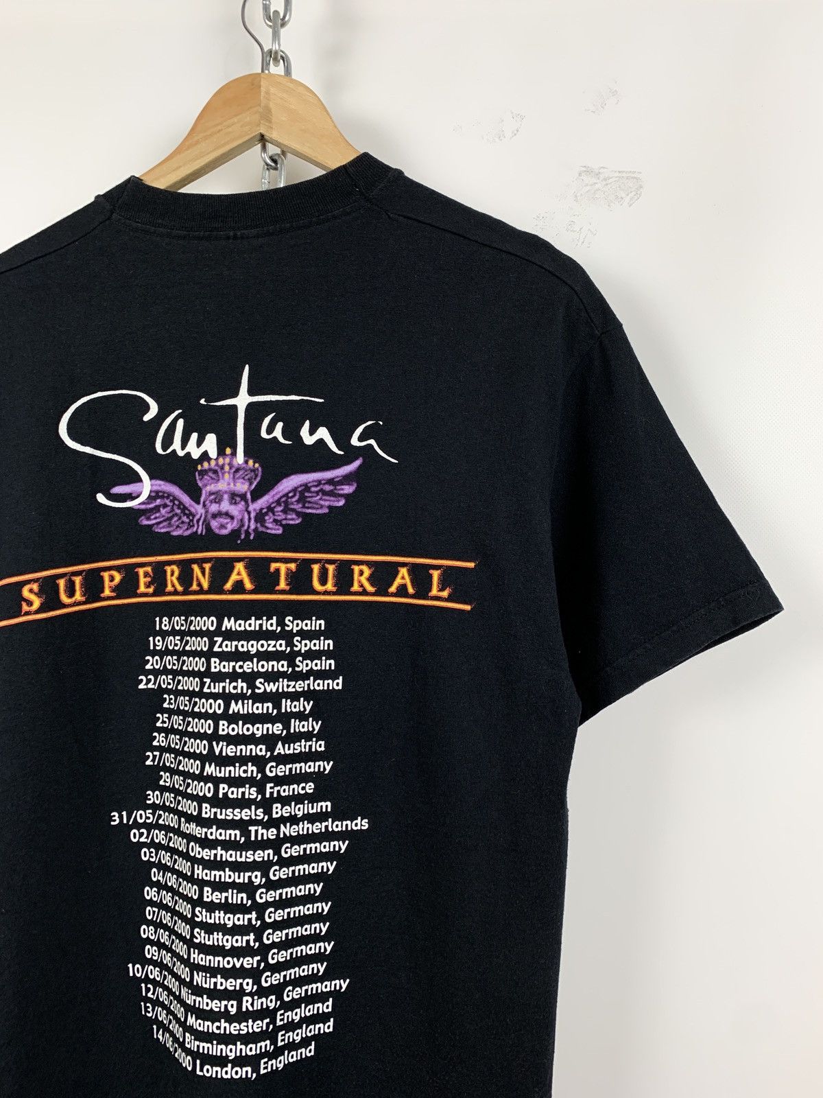 Band Tees 1999 Vintage Carlos Santana Supernatural Tour T-Shirt Size US M / EU 48-50 / 2 - 6 Thumbnail