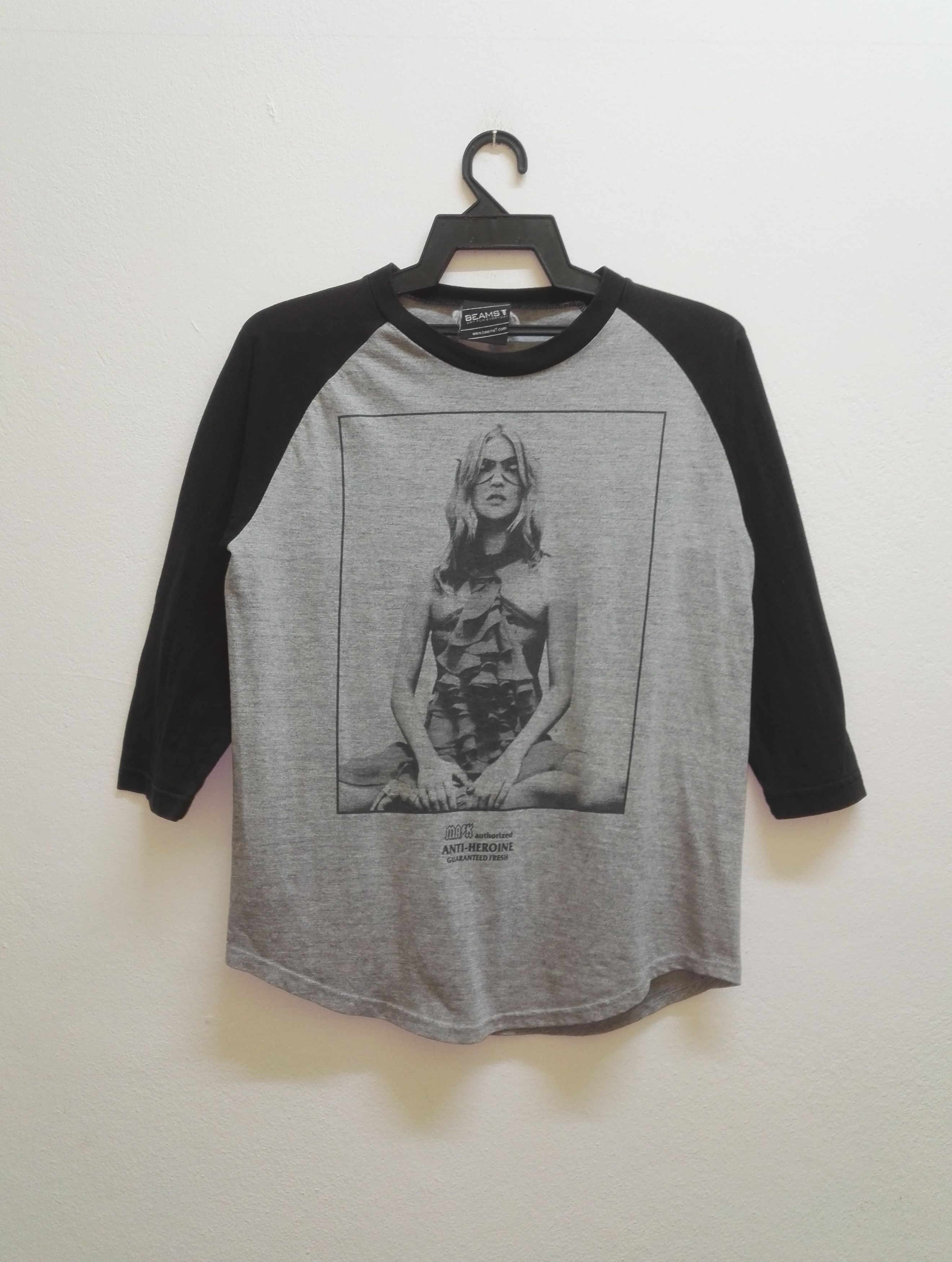 Beams Plus × Vintage Rare! Photoprint Anti Heroine 3 Quarter Raglan T shirts Size US S / EU 44-46 / 1 - 1 Thumbnail