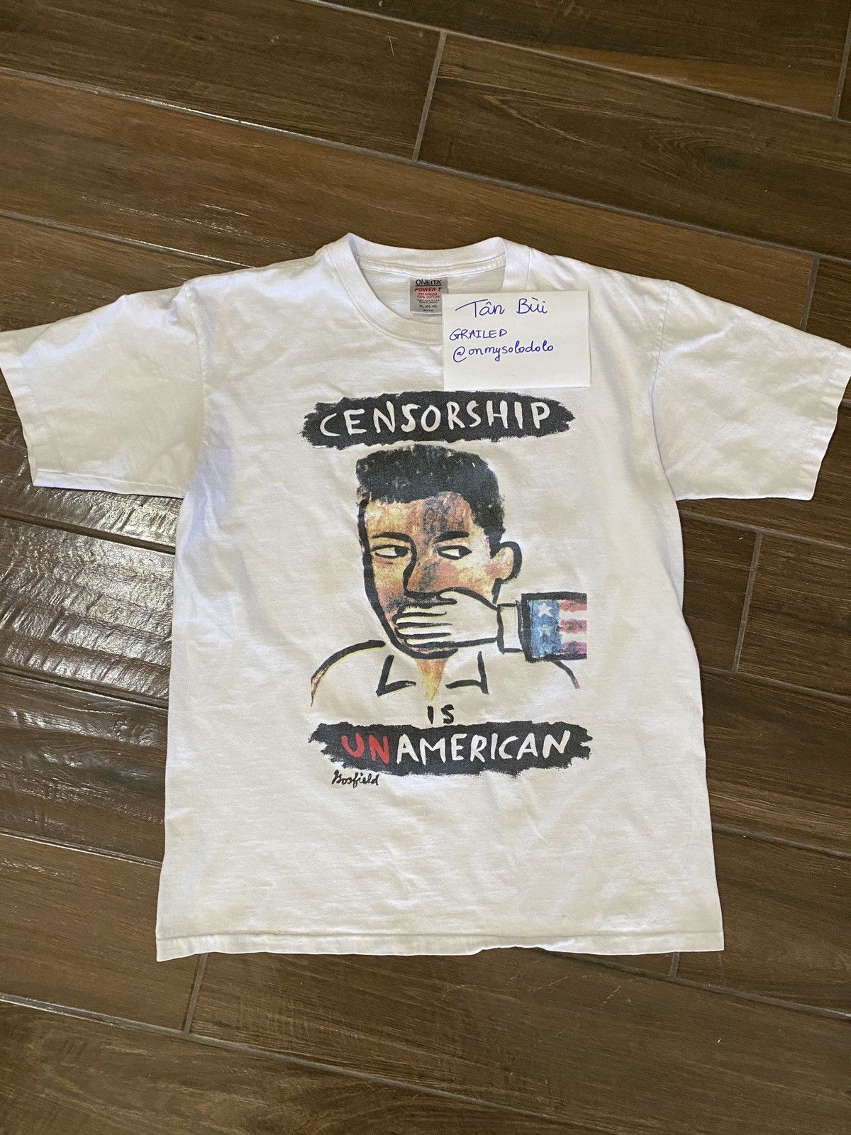 Vintage Vintage 1990 Censorship Is Unamerican MTV T-Shirt | Grailed