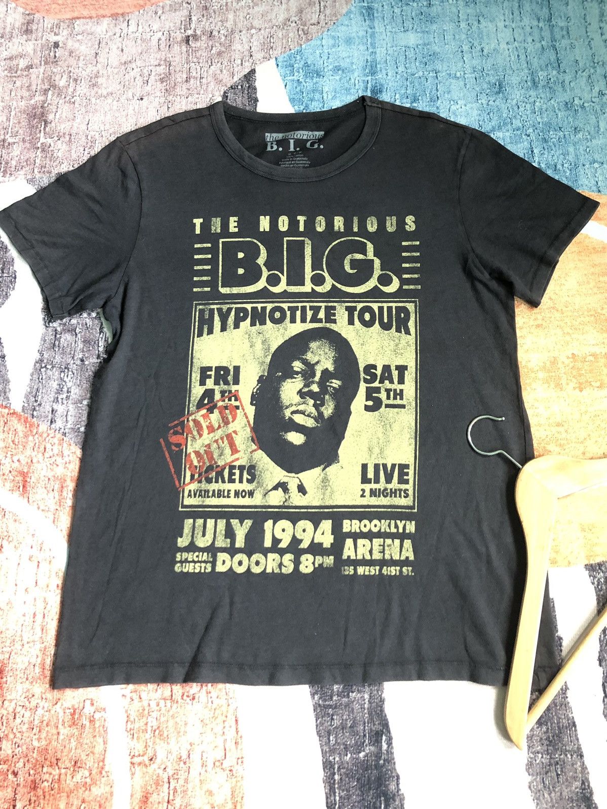 Band Tees × Rap Tees THE NOTORIOUS B.I.G SOLD OUT TICKETS 1994 REPRO SHIRT Size US L / EU 52-54 / 3 - 1 Thumbnail
