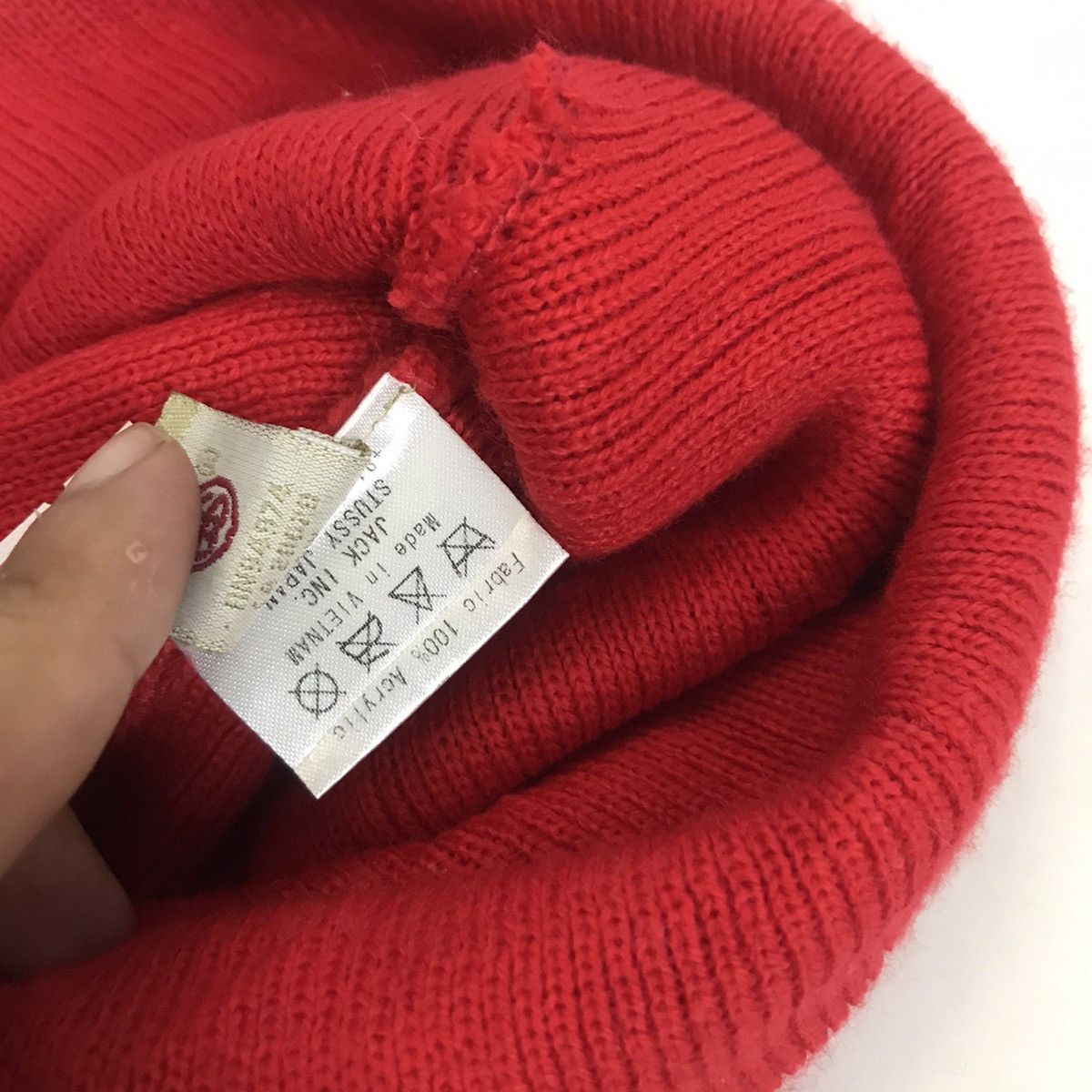 Stussy 🇺🇸Stussy Red beanie streetwear Size ONE SIZE - 5 Thumbnail