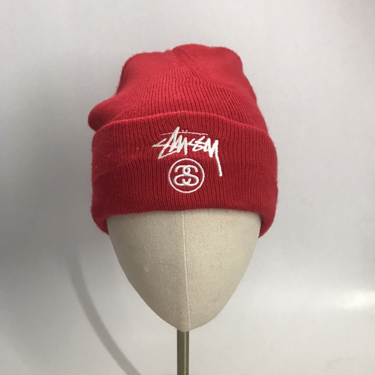 Stussy 🇺🇸Stussy Red beanie streetwear Size ONE SIZE - 1 Thumbnail
