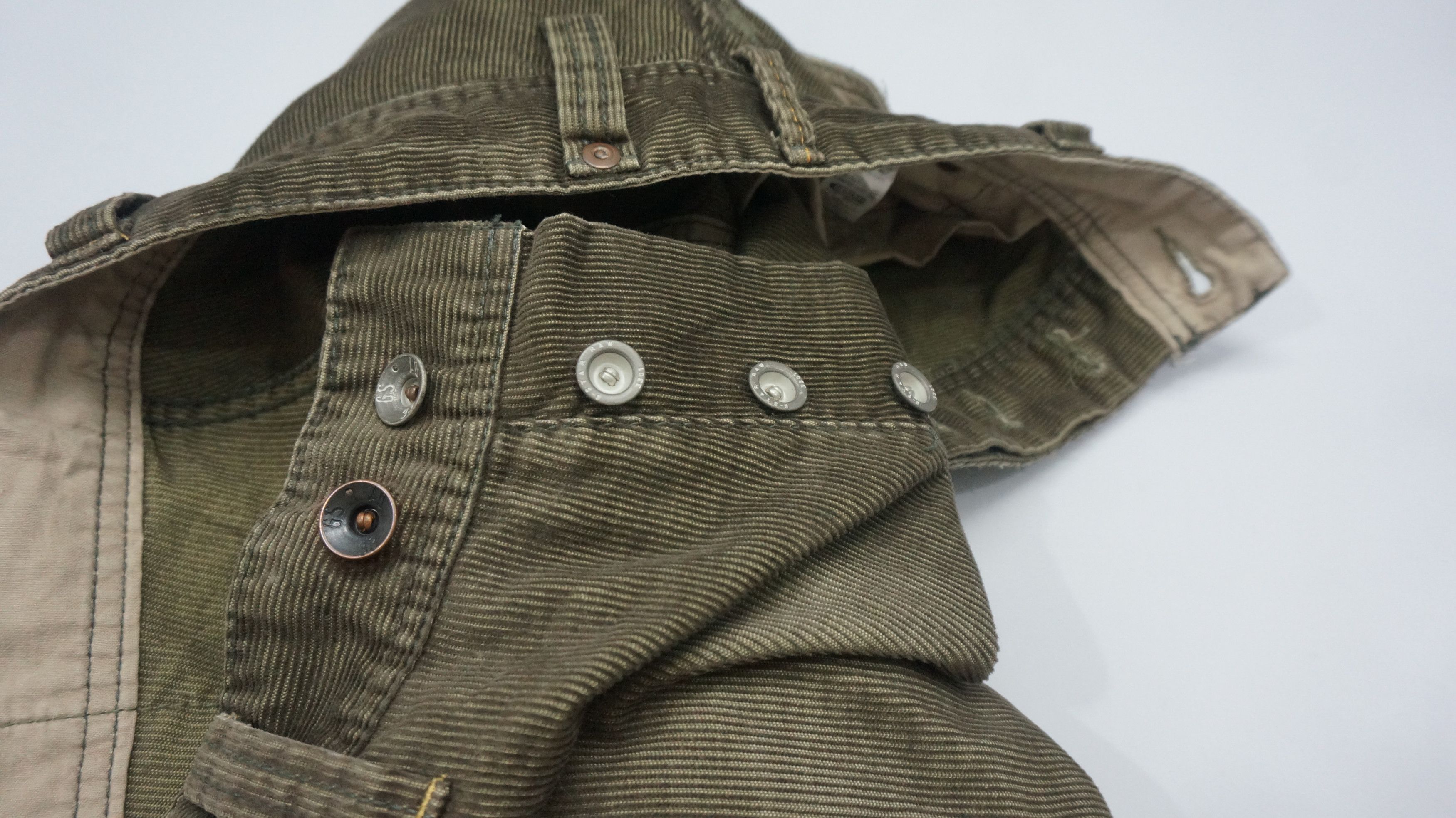 Designer × G-Star 🔥 G STAR RAW Twisted Leg Corduroy Pants Dark Olive Size US 32 / EU 48 - 17 Thumbnail