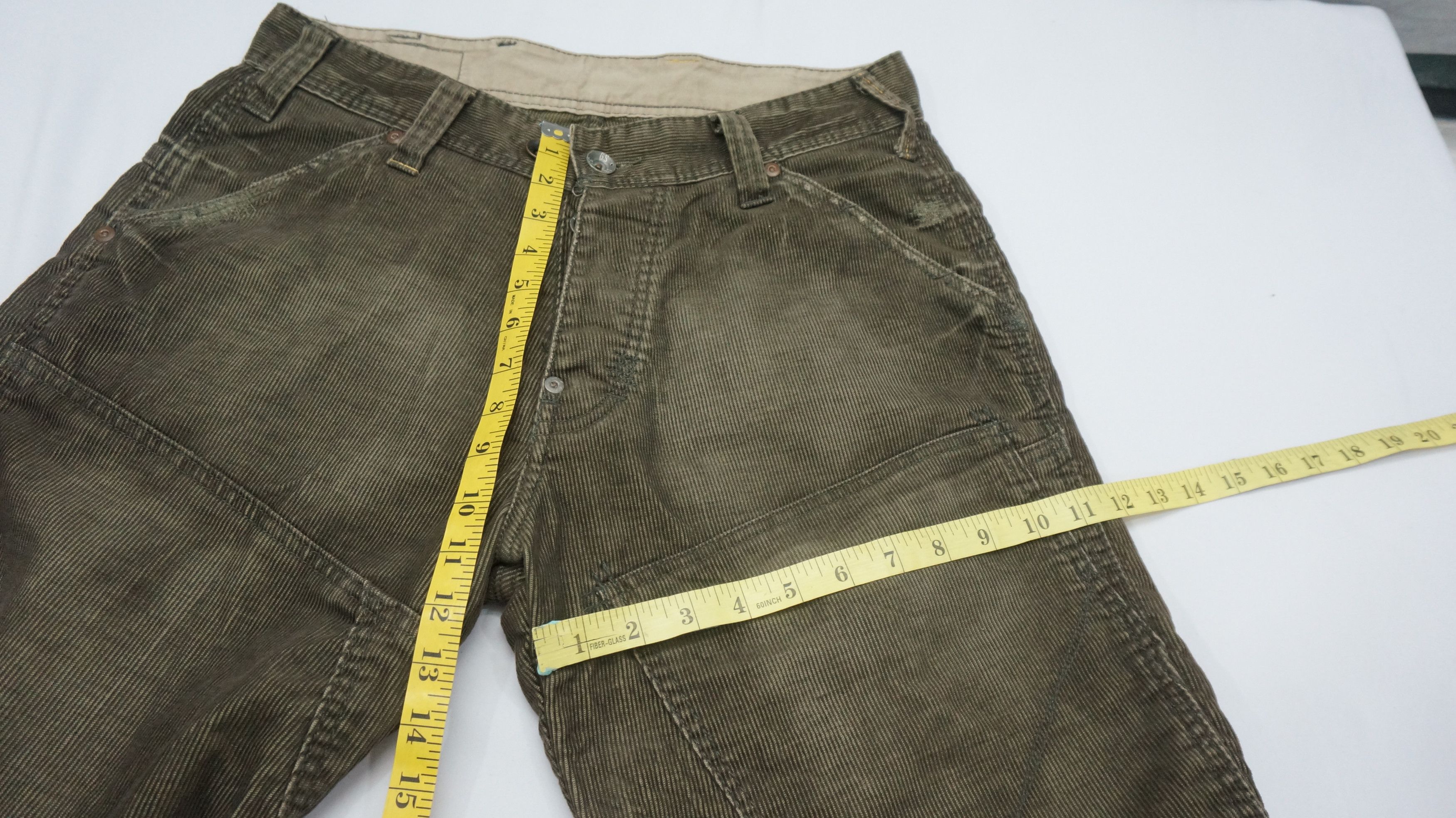 Designer × G-Star 🔥 G STAR RAW Twisted Leg Corduroy Pants Dark Olive Size US 32 / EU 48 - 13 Thumbnail