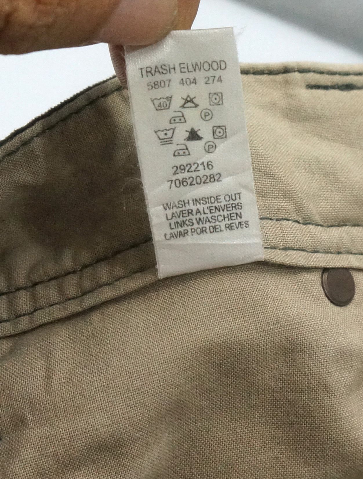 Designer × G-Star 🔥 G STAR RAW Twisted Leg Corduroy Pants Dark Olive Size US 32 / EU 48 - 19 Thumbnail
