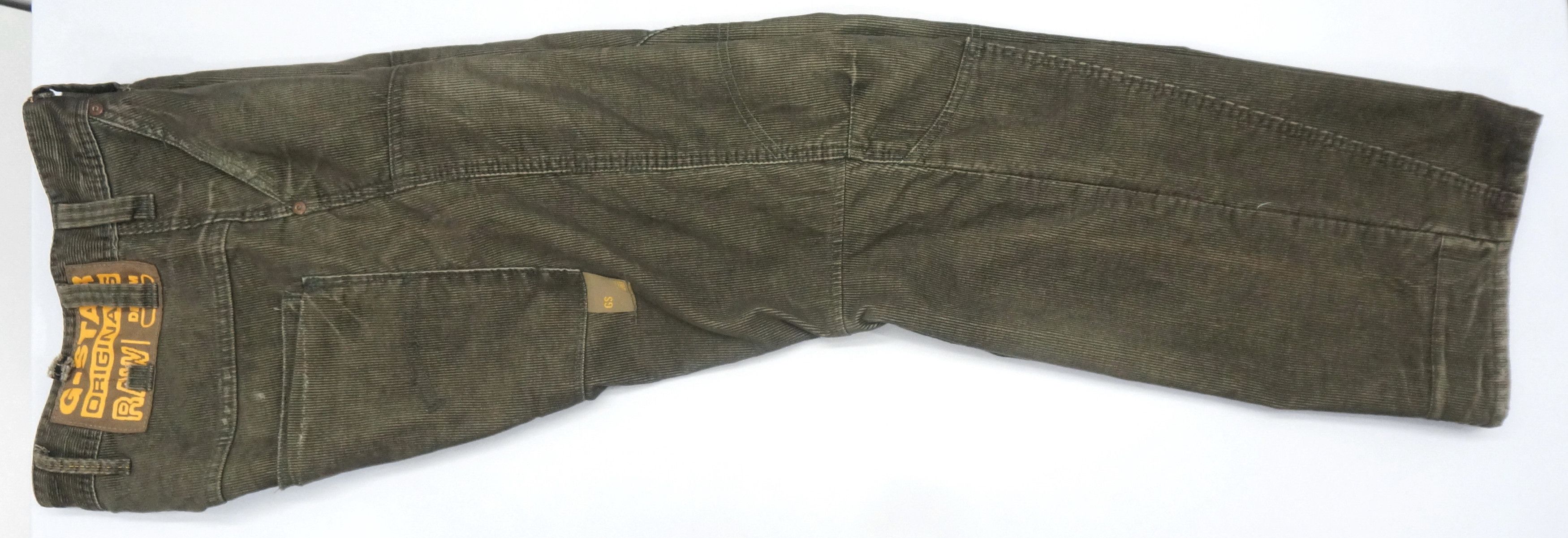 Designer × G-Star 🔥 G STAR RAW Twisted Leg Corduroy Pants Dark Olive Size US 32 / EU 48 - 11 Thumbnail
