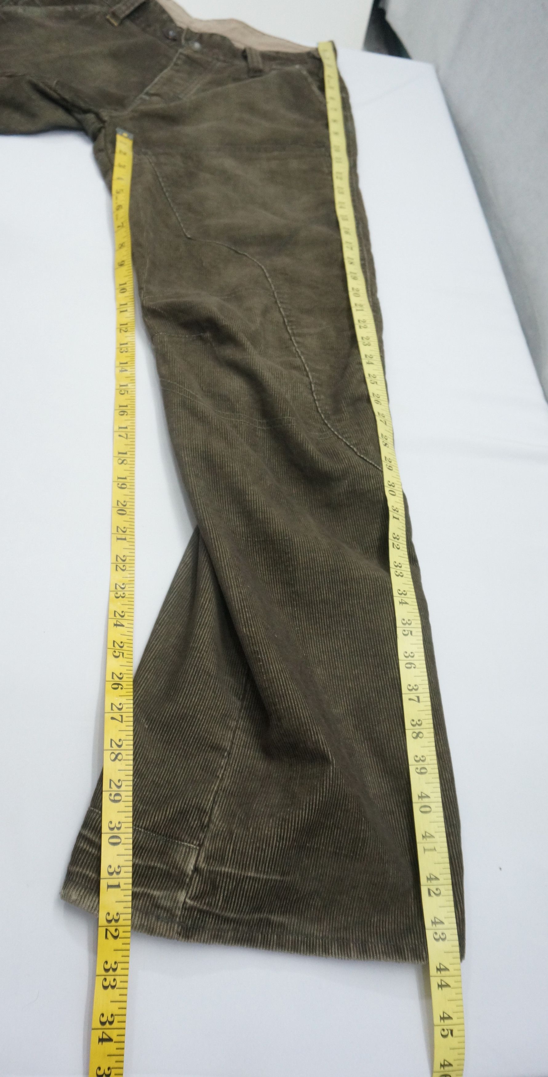 Designer × G-Star 🔥 G STAR RAW Twisted Leg Corduroy Pants Dark Olive Size US 32 / EU 48 - 14 Thumbnail