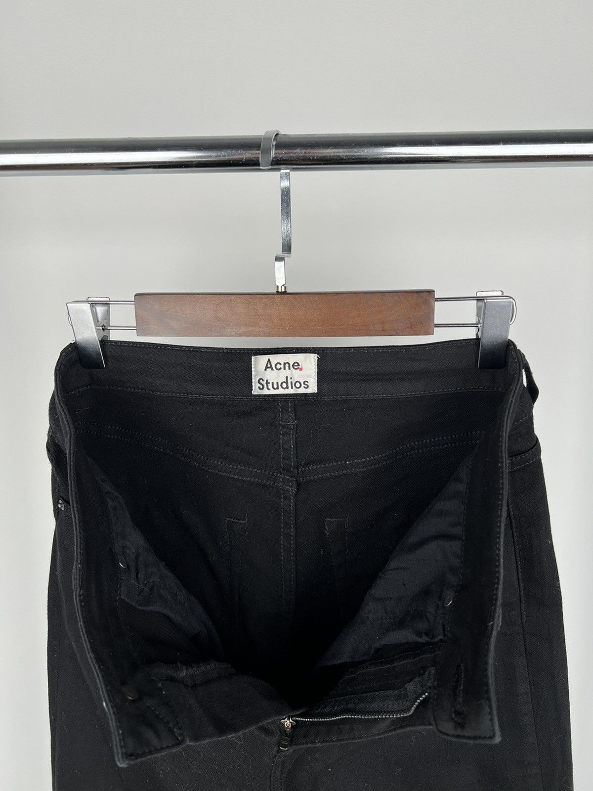 Acne Studios Acne Studios Pin Black Denim Pants Size US 30 / EU 46 - 11 Thumbnail