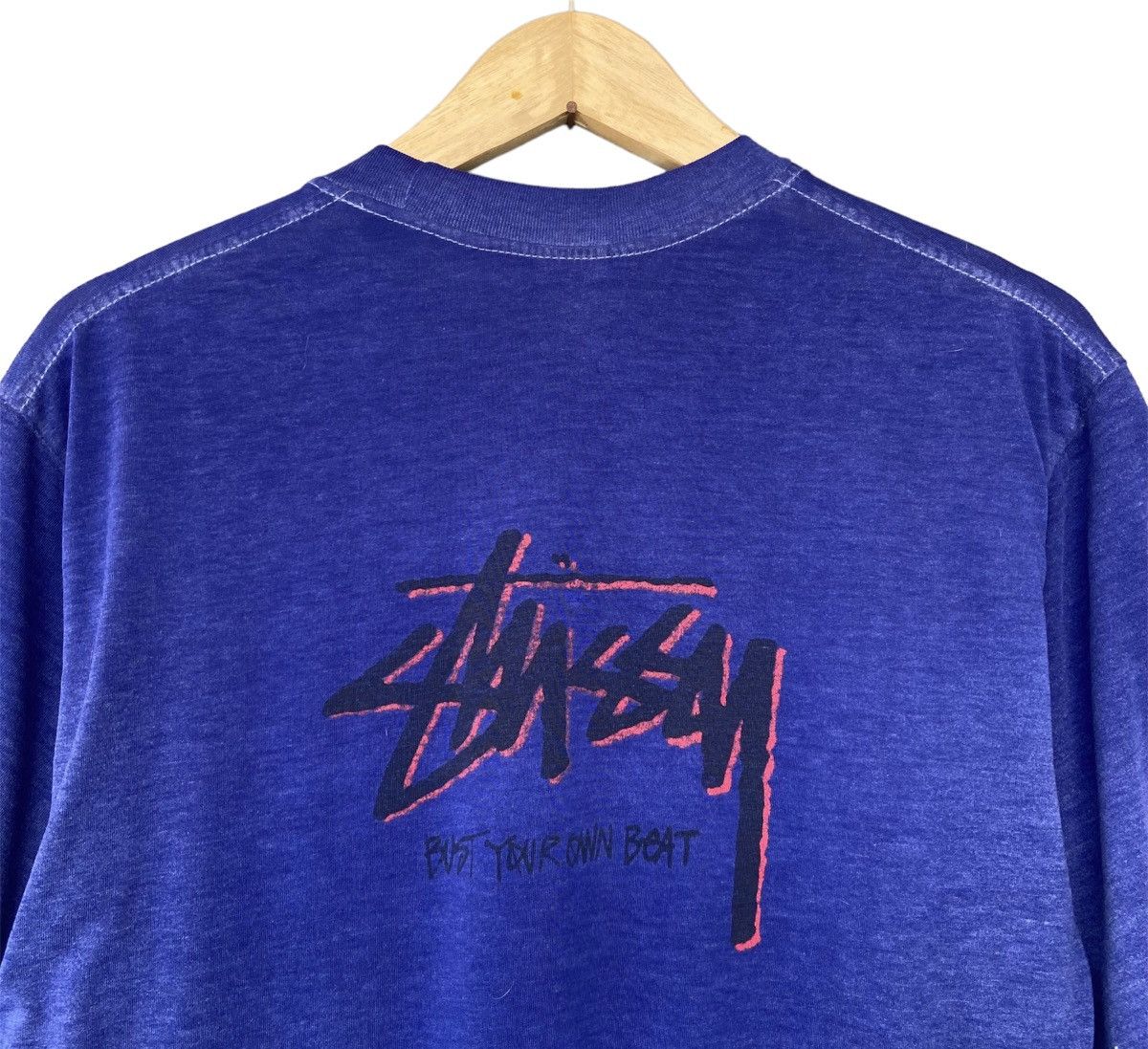 Stussy × Vintage Vintage Stussy Faded Tee Size US XL / EU 56 / 4 - 2 Thumbnail