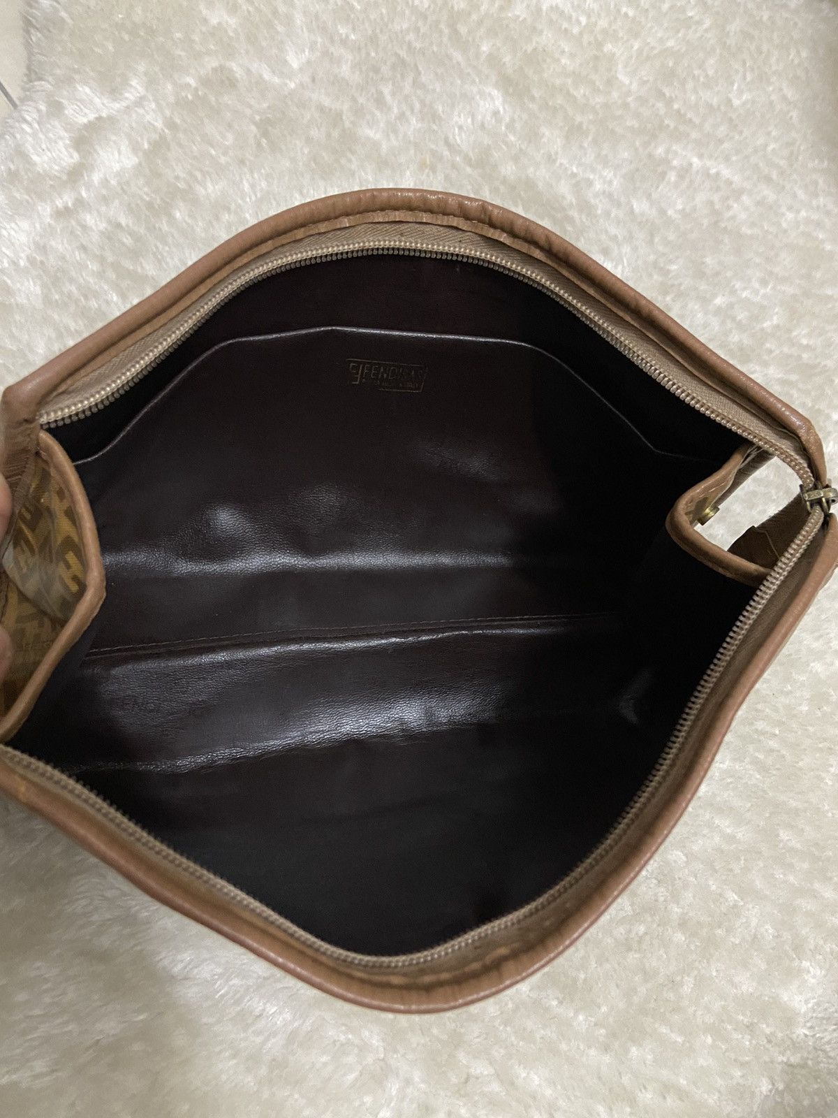 Fendi Fendi Zucca Coated Canvas Toiletry Clutch Bag Size ONE SIZE - 13 Thumbnail