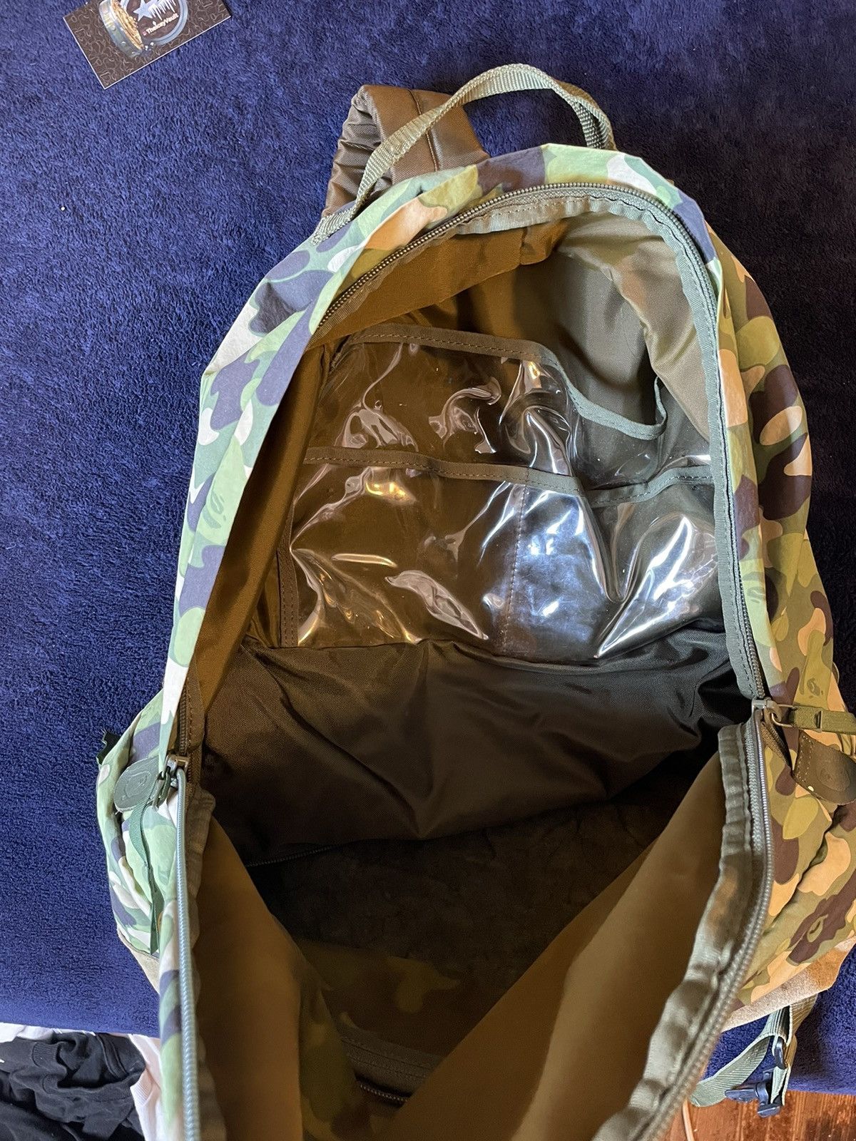 Bape Bape ABC Green Camo Backpack Size ONE SIZE - 8 Thumbnail