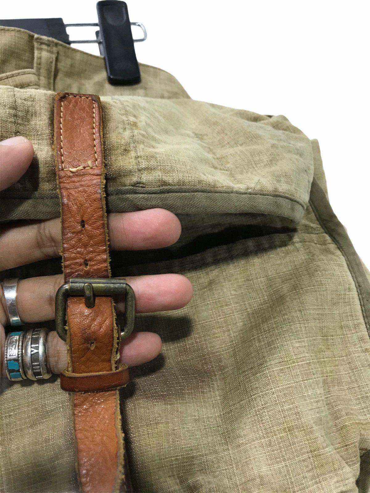 Japanese Brand ⚓️Rare Kapital Bulky Hunting Back Bag Pant Straight 3🟦5 Size US 30 / EU 46 - 5 Thumbnail