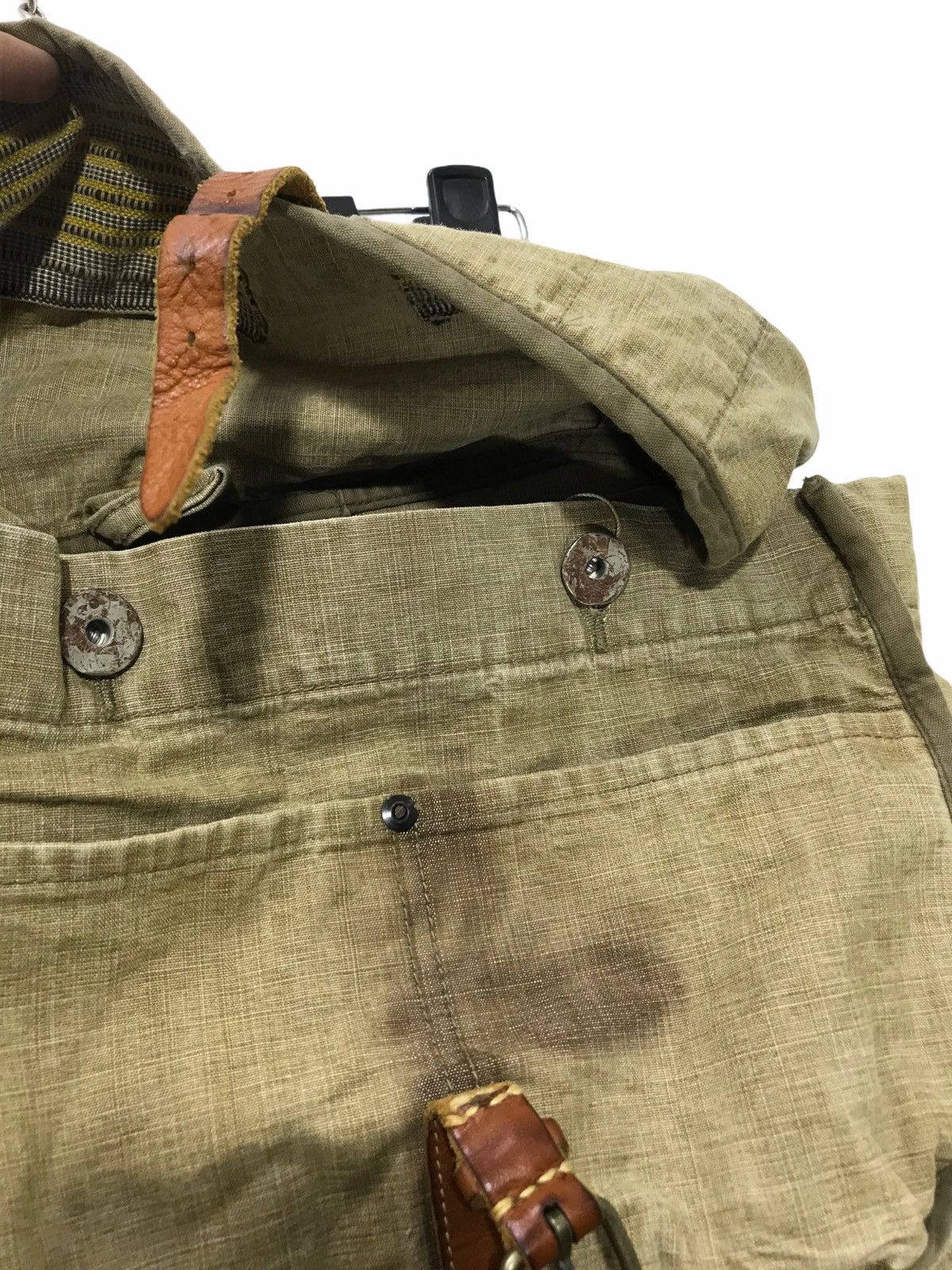 Japanese Brand ⚓️Rare Kapital Bulky Hunting Back Bag Pant Straight 3🟦5 Size US 30 / EU 46 - 6 Thumbnail
