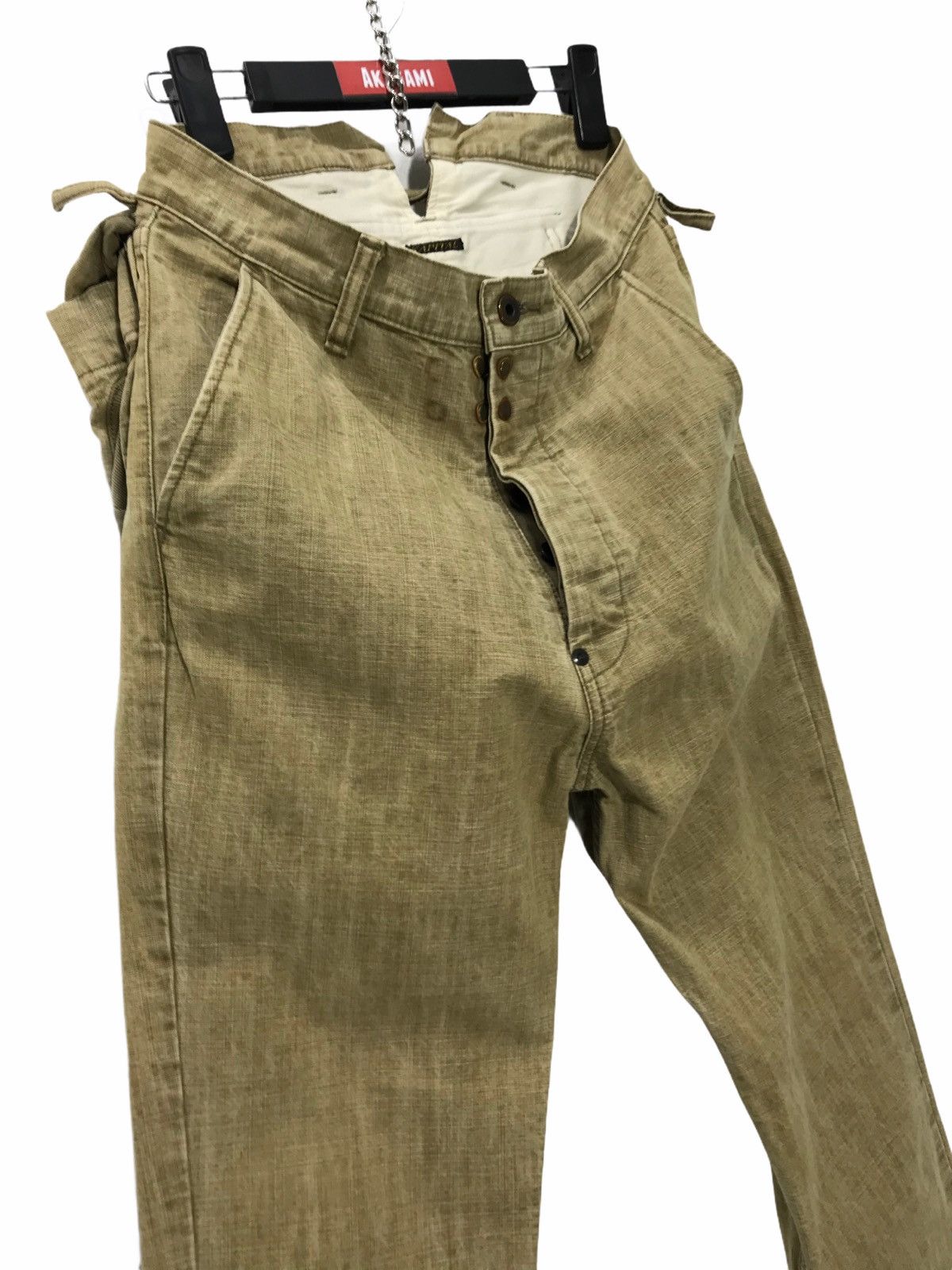 Japanese Brand ⚓️Rare Kapital Bulky Hunting Back Bag Pant Straight 3🟦5 Size US 30 / EU 46 - 8 Thumbnail