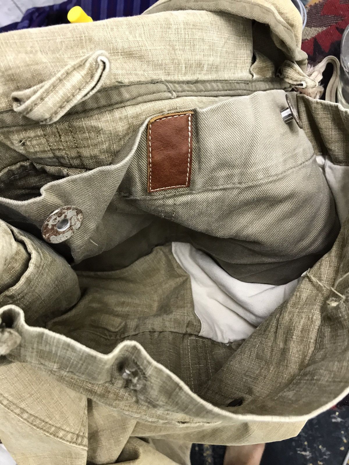 Japanese Brand ⚓️Rare Kapital Bulky Hunting Back Bag Pant Straight 3🟦5 Size US 30 / EU 46 - 11 Thumbnail