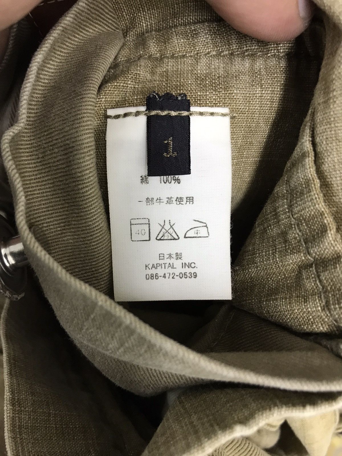 Japanese Brand ⚓️Rare Kapital Bulky Hunting Back Bag Pant Straight 3🟦5 Size US 30 / EU 46 - 12 Thumbnail