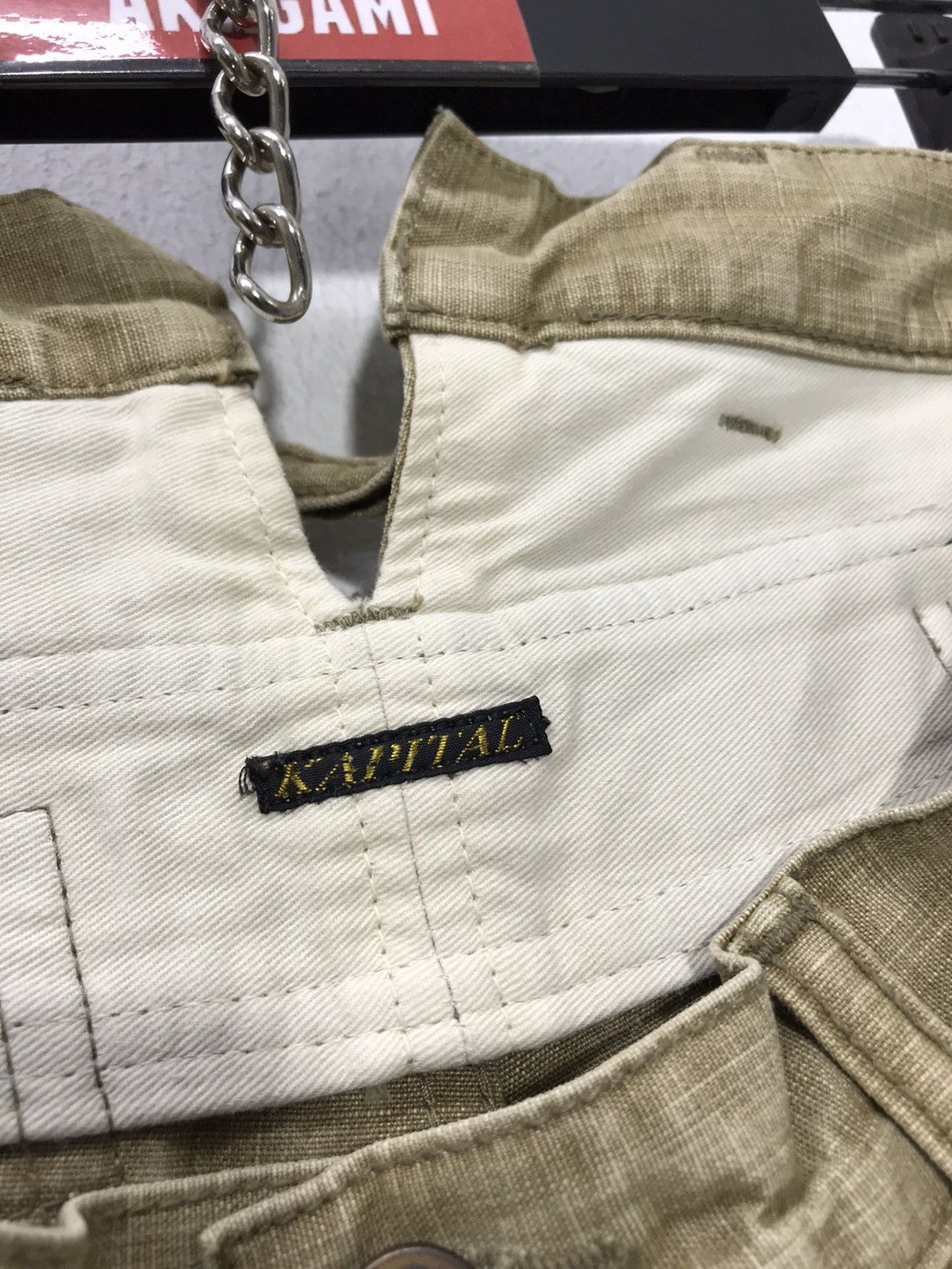 Japanese Brand ⚓️Rare Kapital Bulky Hunting Back Bag Pant Straight 3🟦5 Size US 30 / EU 46 - 10 Thumbnail