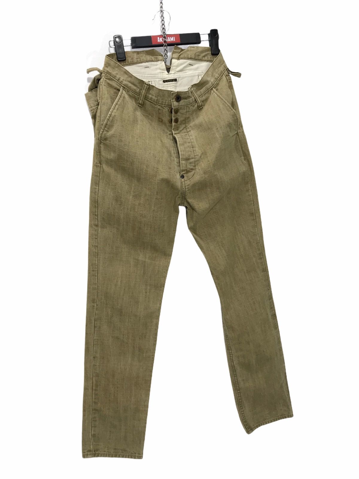 Japanese Brand ⚓️Rare Kapital Bulky Hunting Back Bag Pant Straight 3🟦5 Size US 30 / EU 46 - 7 Thumbnail