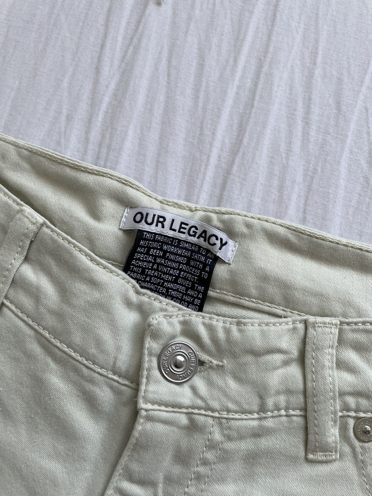 Our Legacy Full Cut Translucent White Satin Size US 32 / EU 48 - 3 Thumbnail