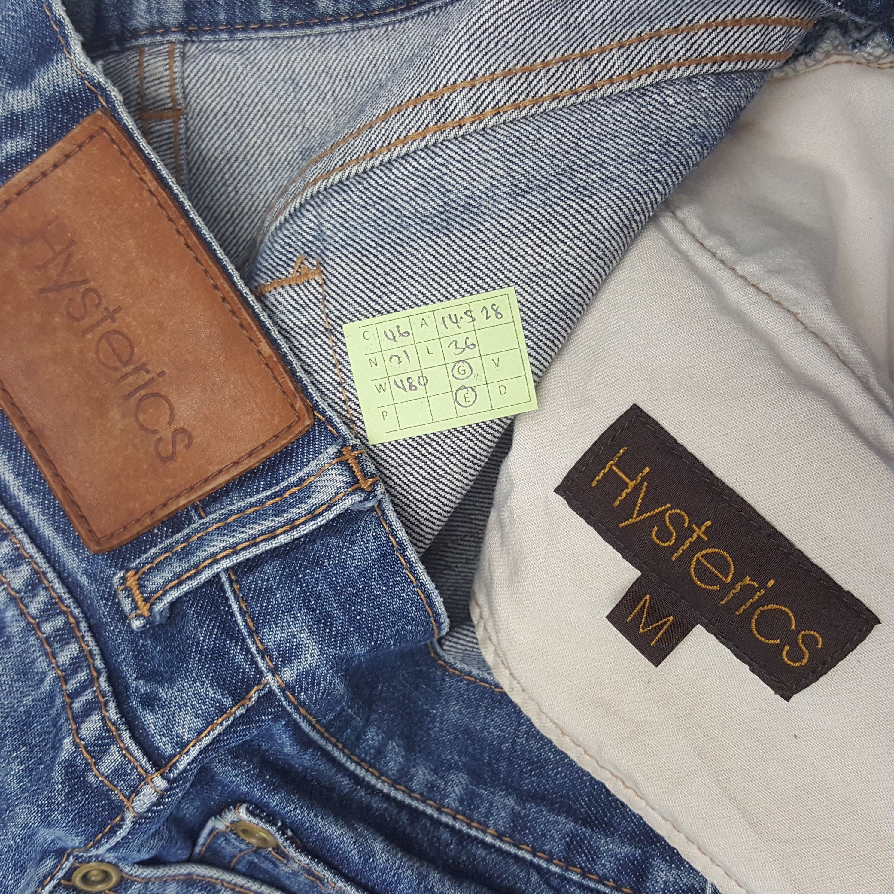 Hysteric Glamour × Vintage Vintage Hysteric Glamour Custom Nice Design Denim Size US 29 - 13 Thumbnail