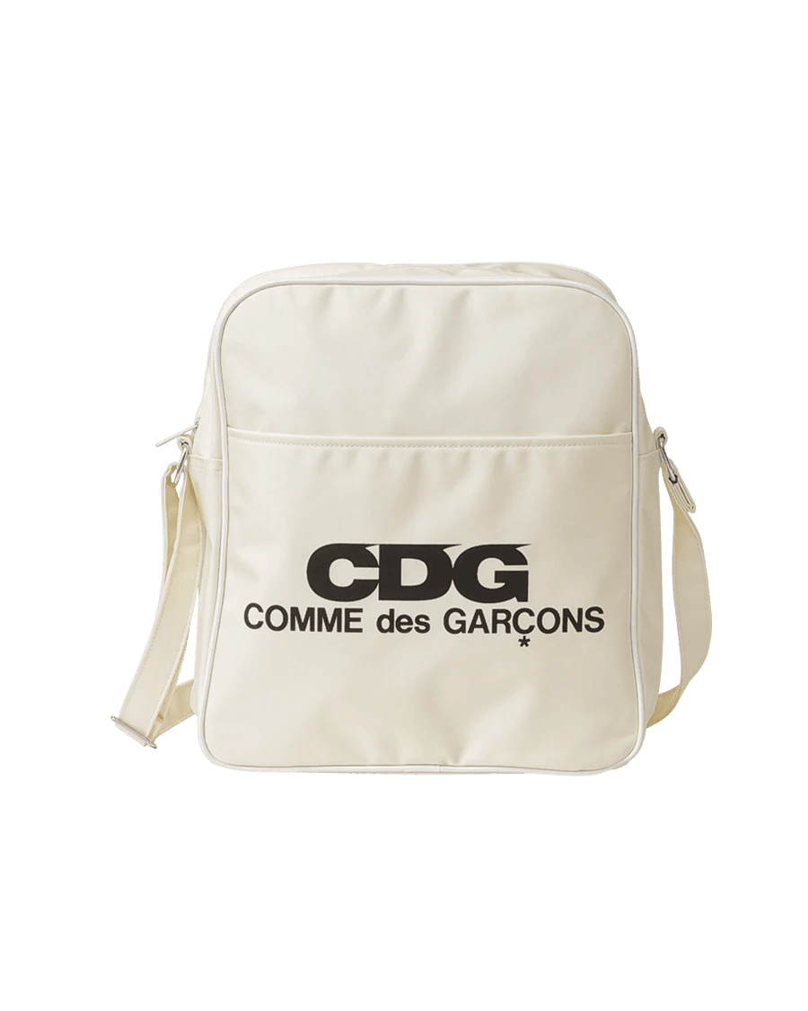 Comme Des Garcons Cdg Logo Shoulder Bag in Beige, Men's