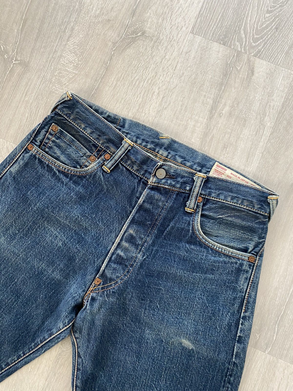 Evisu Evisu vintage daicock jeans black big logo selvedge custom Size US 31 - 6 Thumbnail
