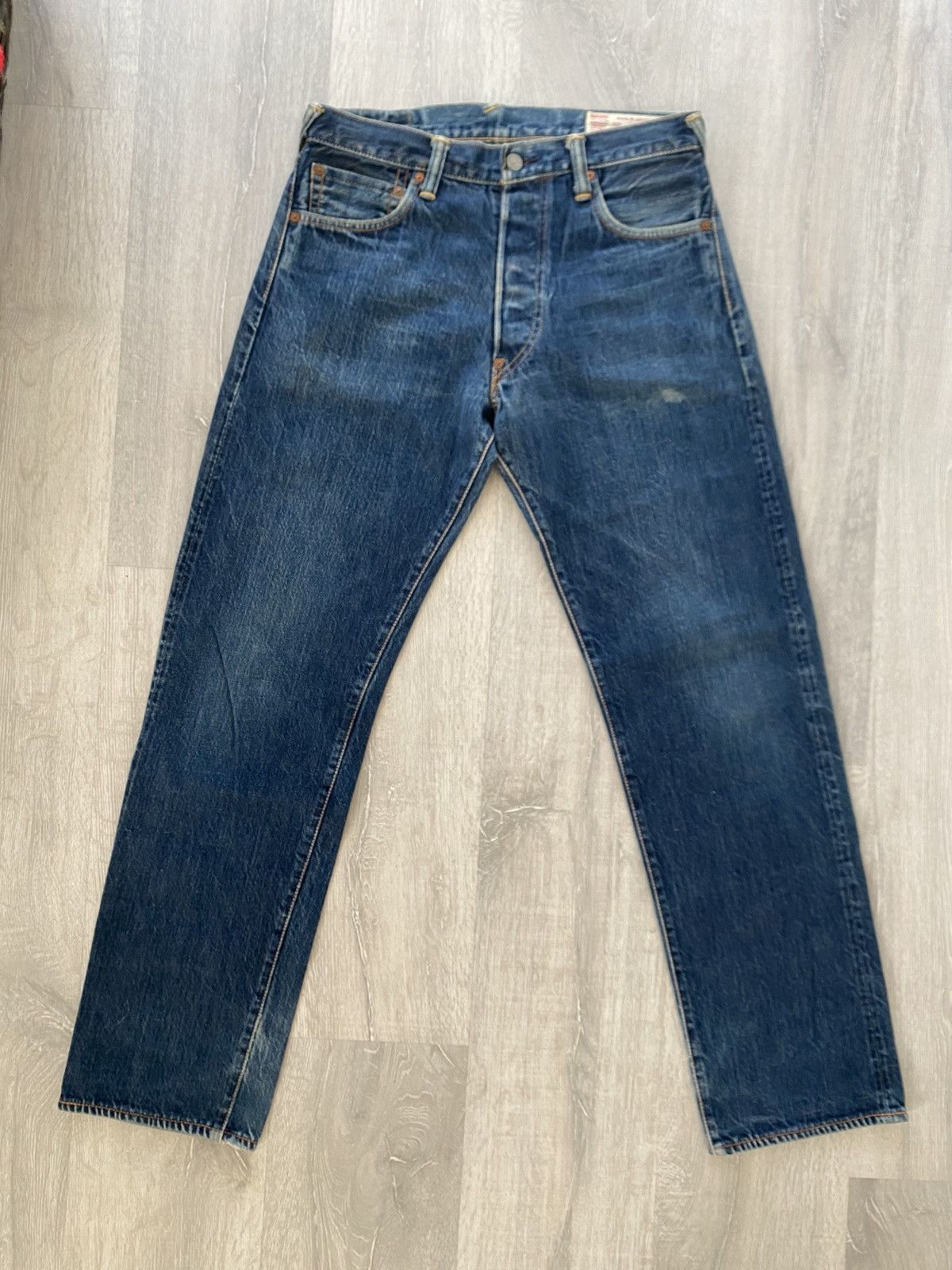 Evisu Evisu vintage daicock jeans black big logo selvedge custom Size US 31 - 5 Thumbnail
