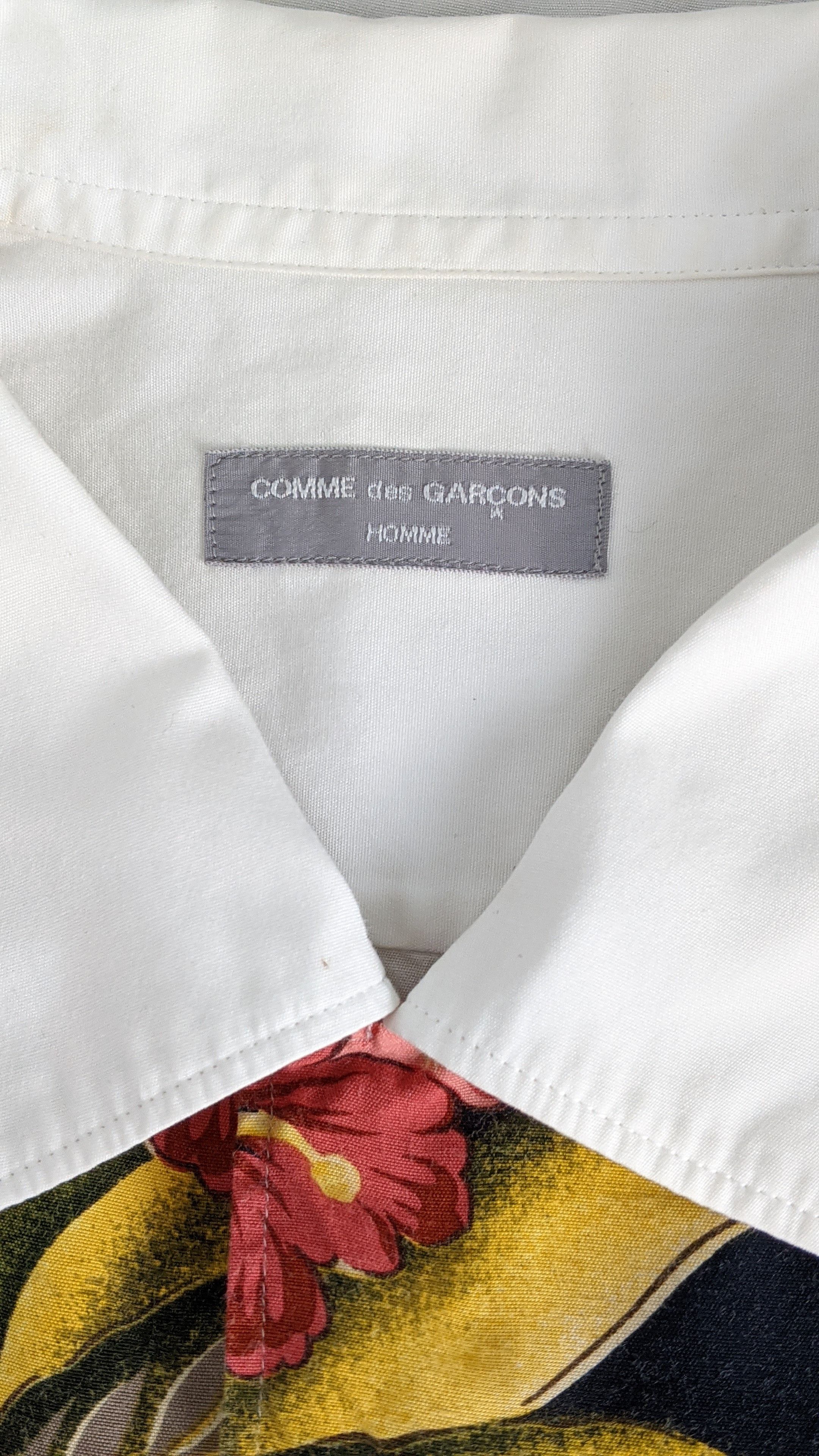 Comme des Garcons Comme des Garcons CDG Homme Flower casual shirt Size US XL / EU 56 / 4 - 4 Thumbnail