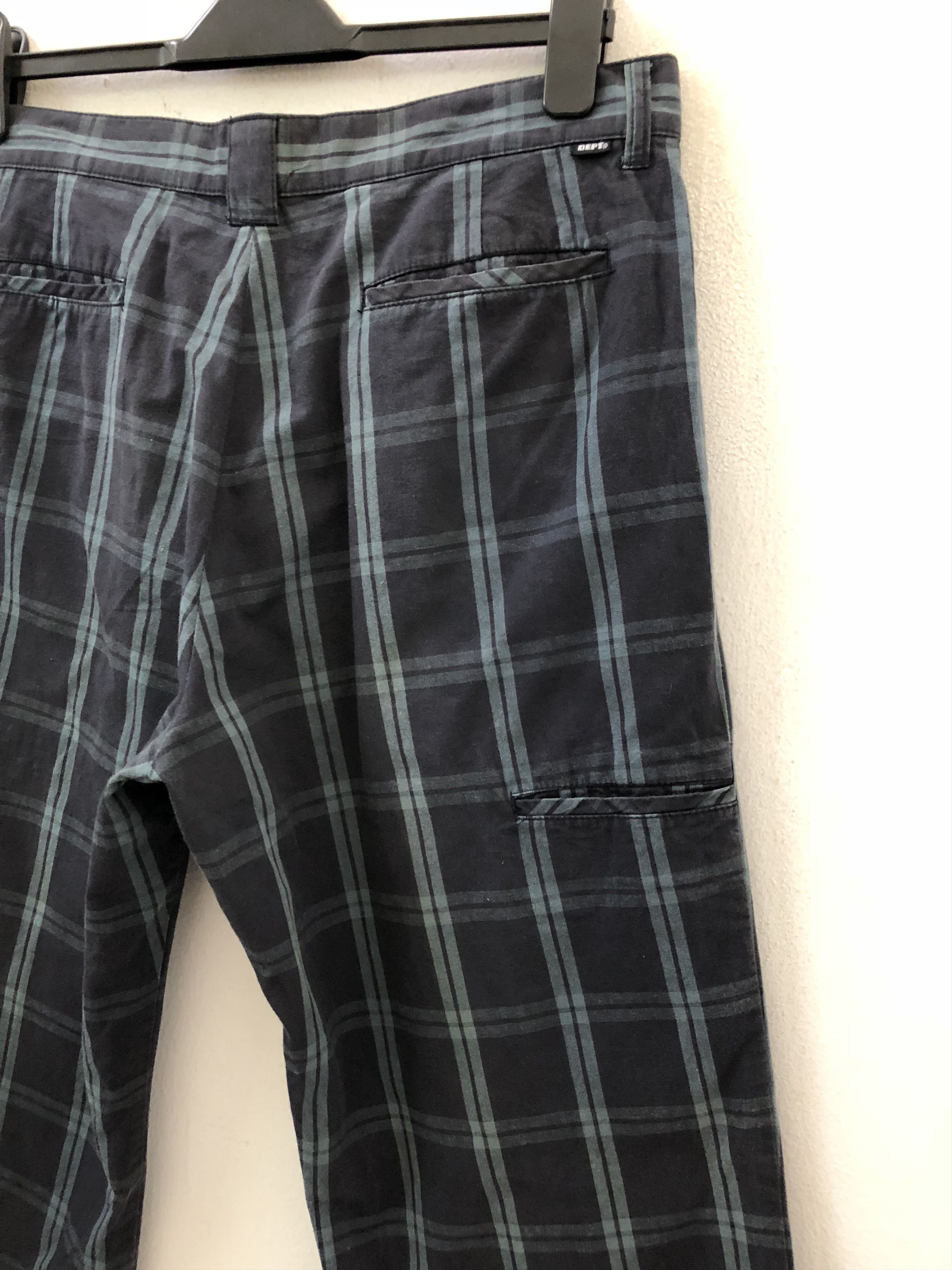 Vintage DEPT Japan Tartan Check Plaid Baggy Wide Trouser Pant Size US 34 / EU 50 - 6 Thumbnail
