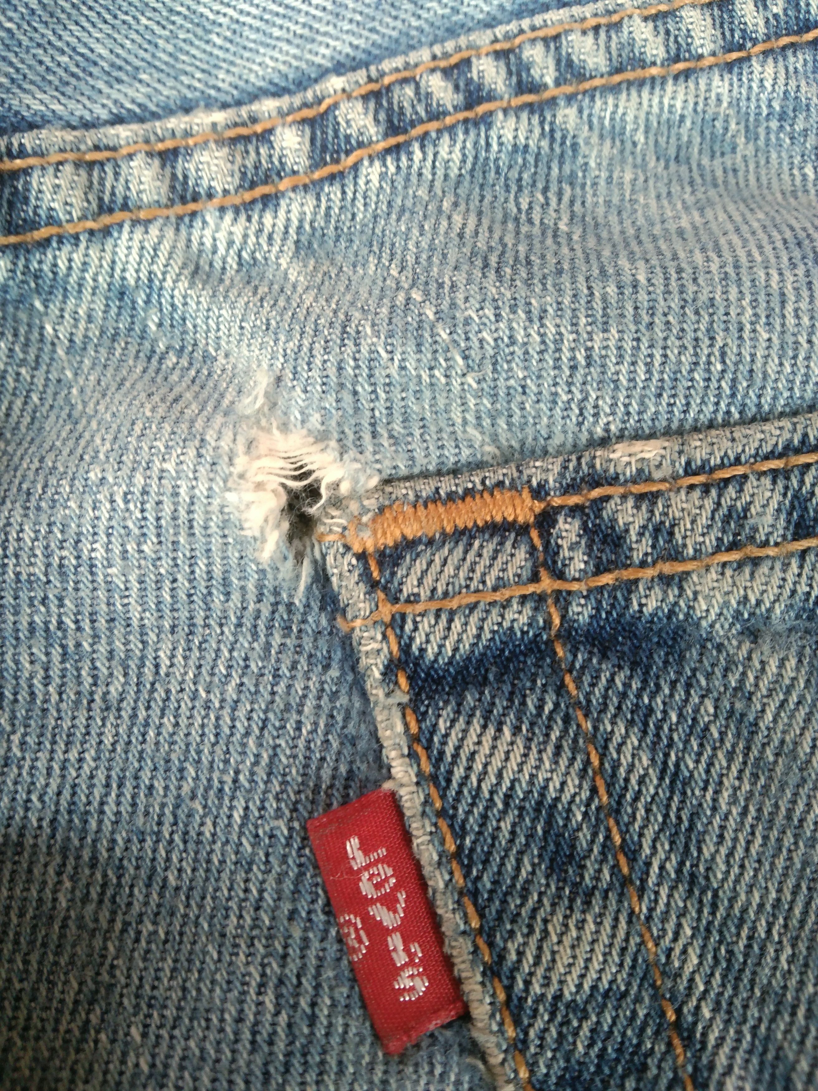 Levi's Vintage Levi's 501 Distressed Jeans 31x34 Size US 31 - 6 Thumbnail