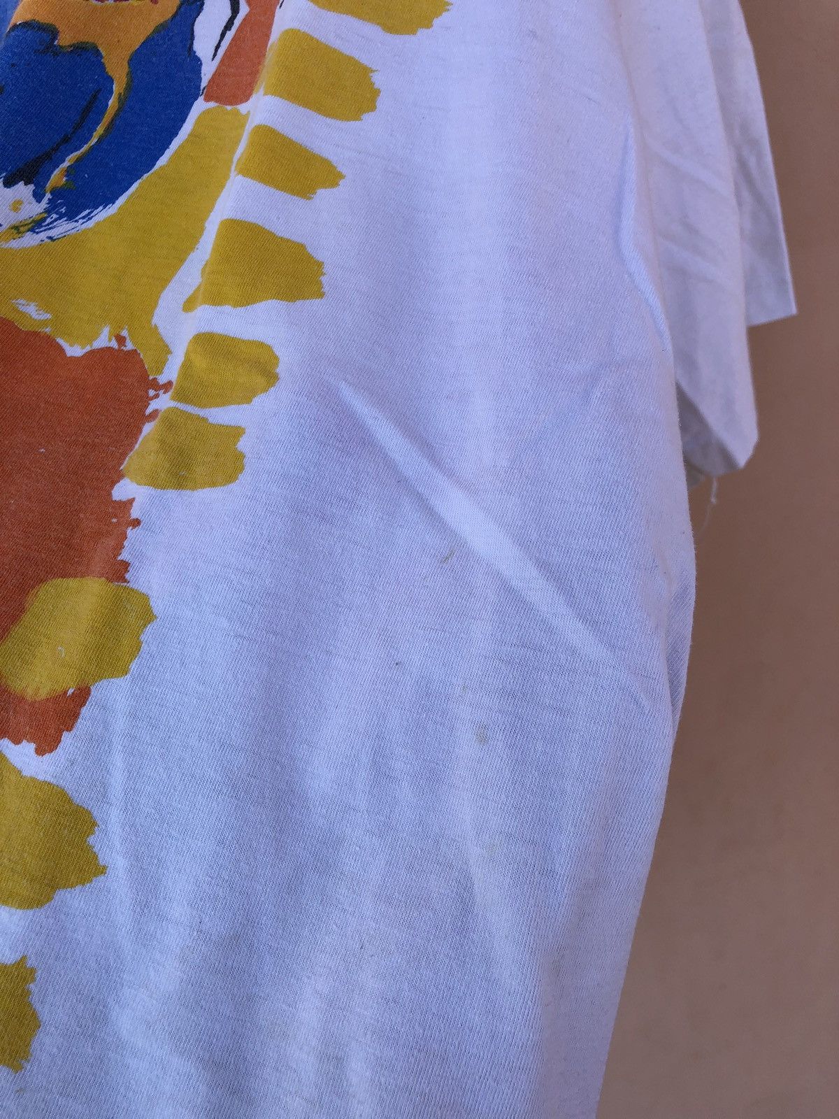 Fuck Art, Make Tees Vintage 90s Cream Tea London Parrots Arias Art White Tee Size US XL / EU 56 / 4 - 12 Thumbnail