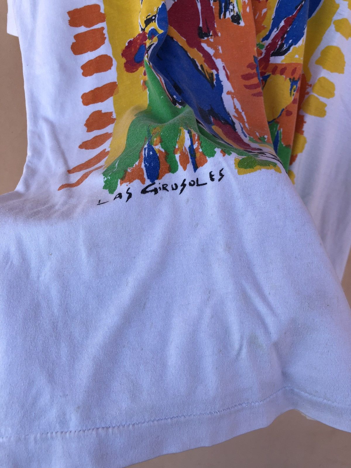 Fuck Art, Make Tees Vintage 90s Cream Tea London Parrots Arias Art White Tee Size US XL / EU 56 / 4 - 13 Thumbnail