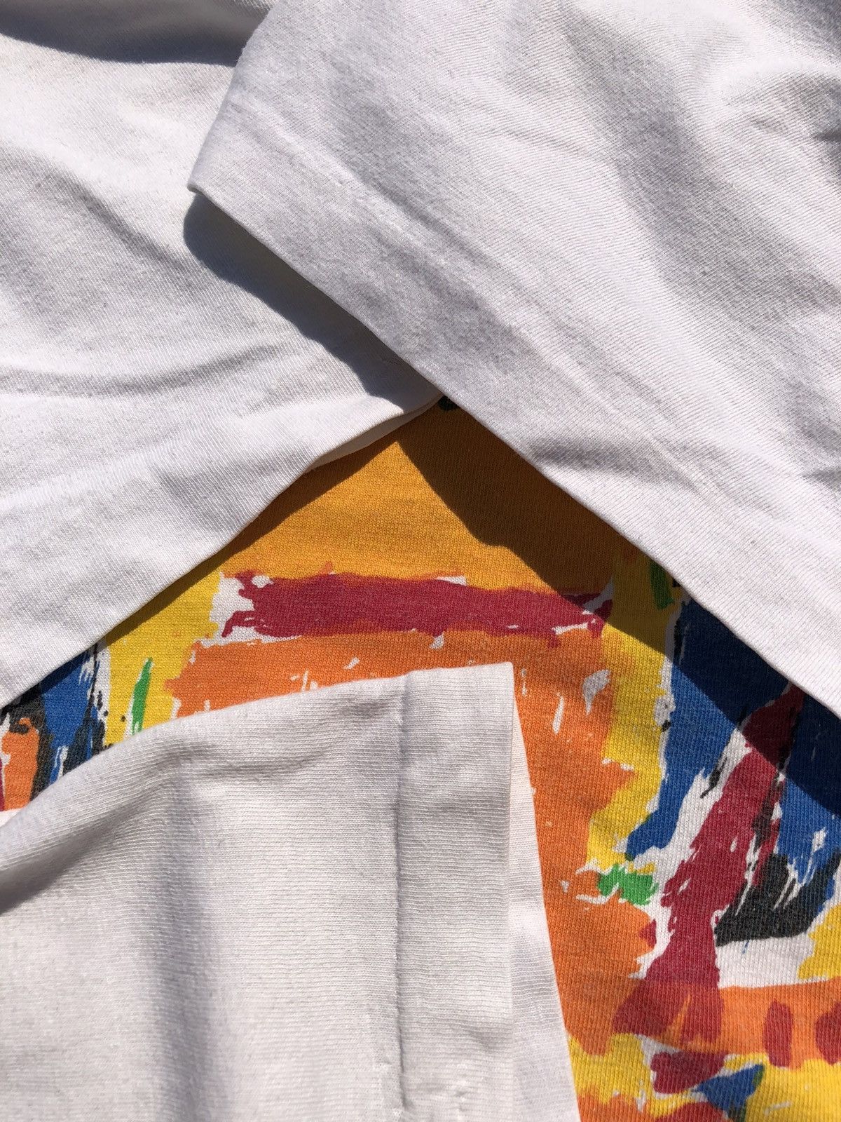 Fuck Art, Make Tees Vintage 90s Cream Tea London Parrots Arias Art White Tee Size US XL / EU 56 / 4 - 9 Thumbnail