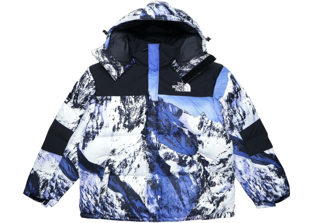 image of Supreme The North Face Mountain Baltoro Jacket Blue/white, Men's (Size Large)