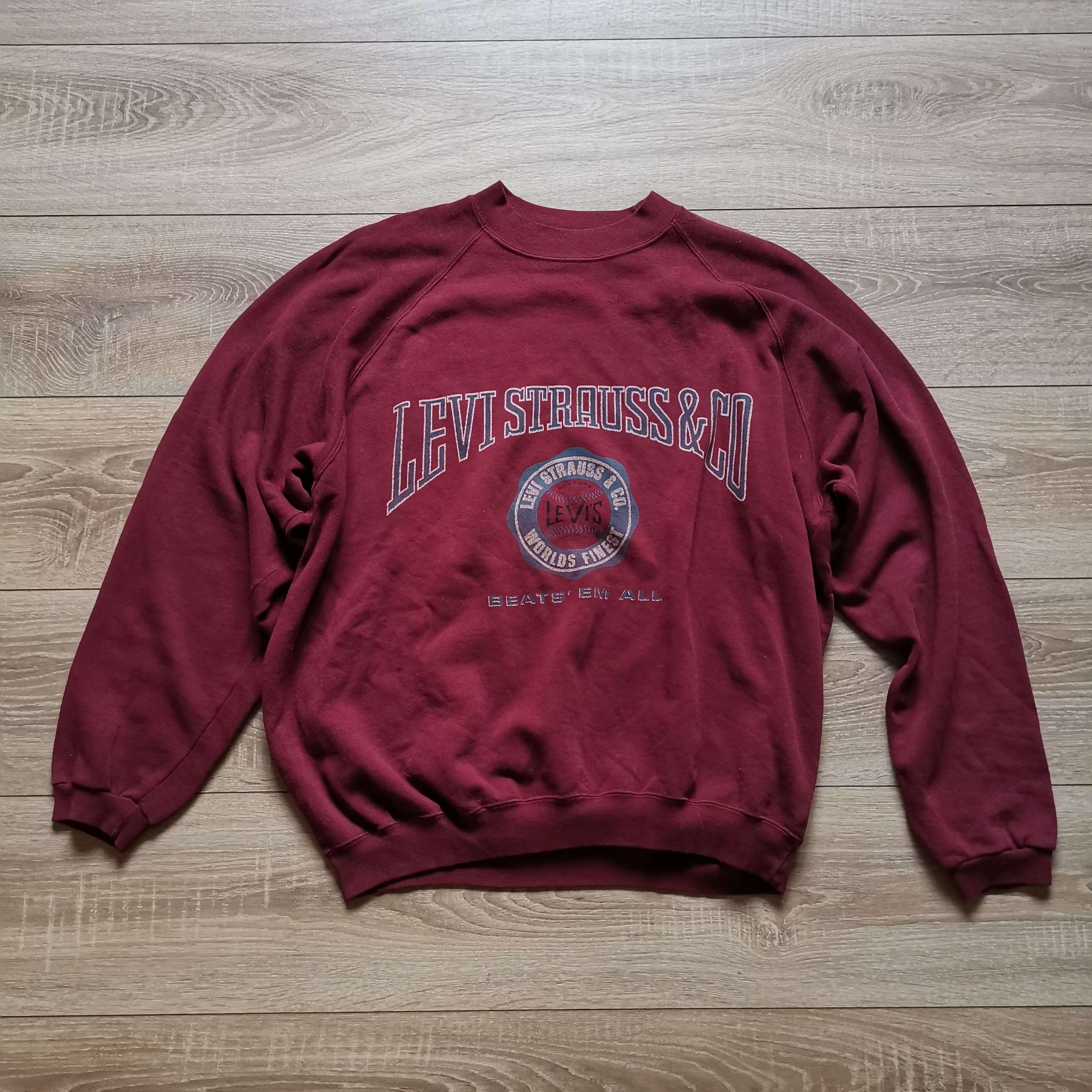 Levi Strauss vintage 90s 80s red big logo sweatshirt