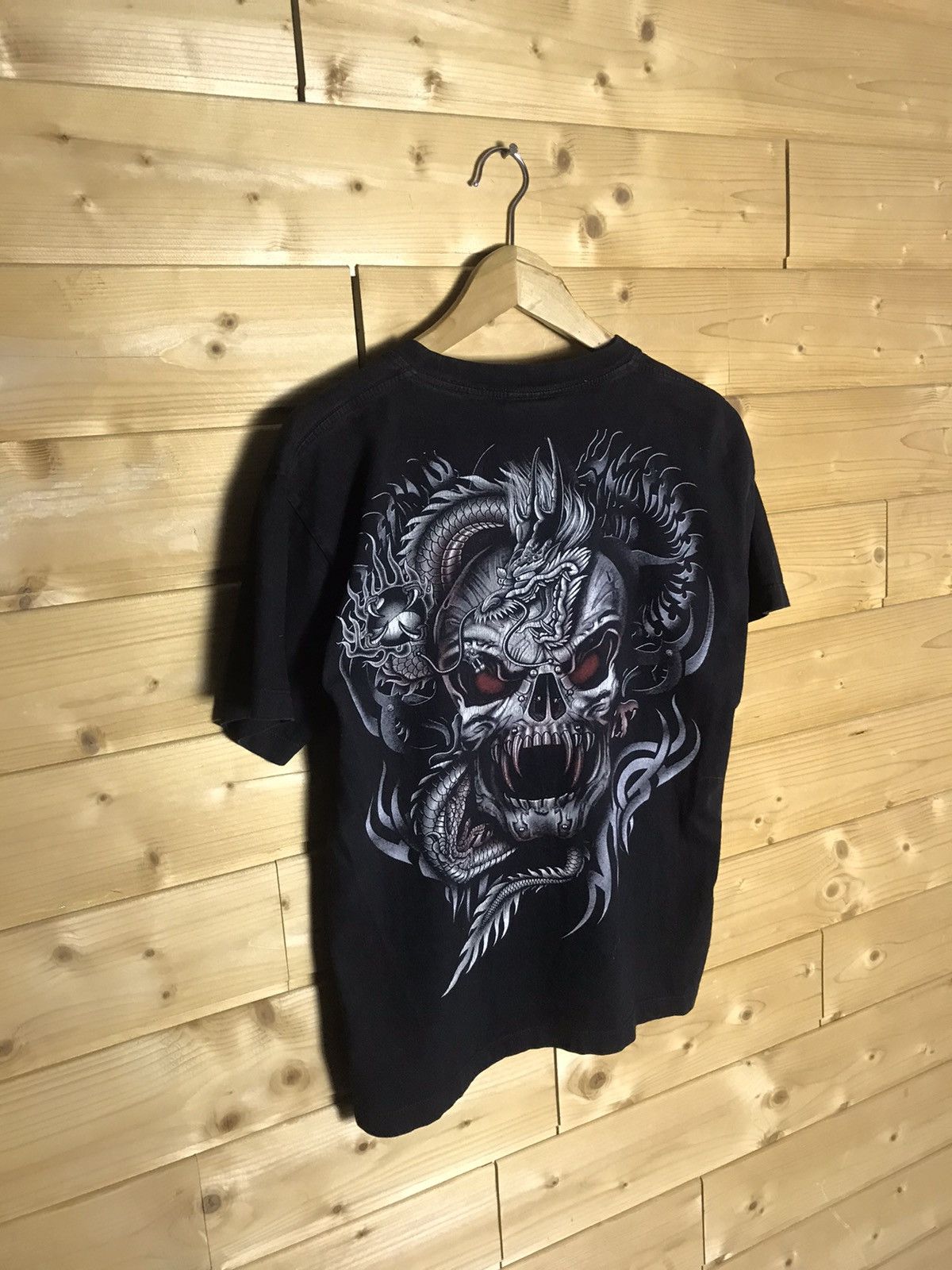 Vintage Vintage Skull dragon t-shirt Size US S / EU 44-46 / 1 - 7 Thumbnail