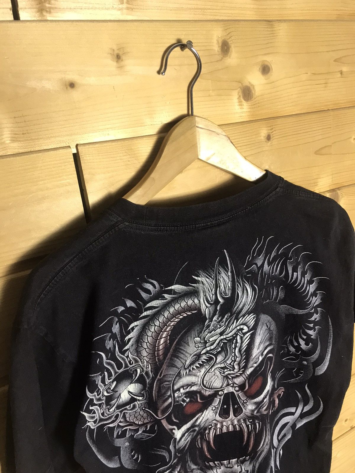 Vintage Vintage Skull dragon t-shirt Size US S / EU 44-46 / 1 - 9 Thumbnail